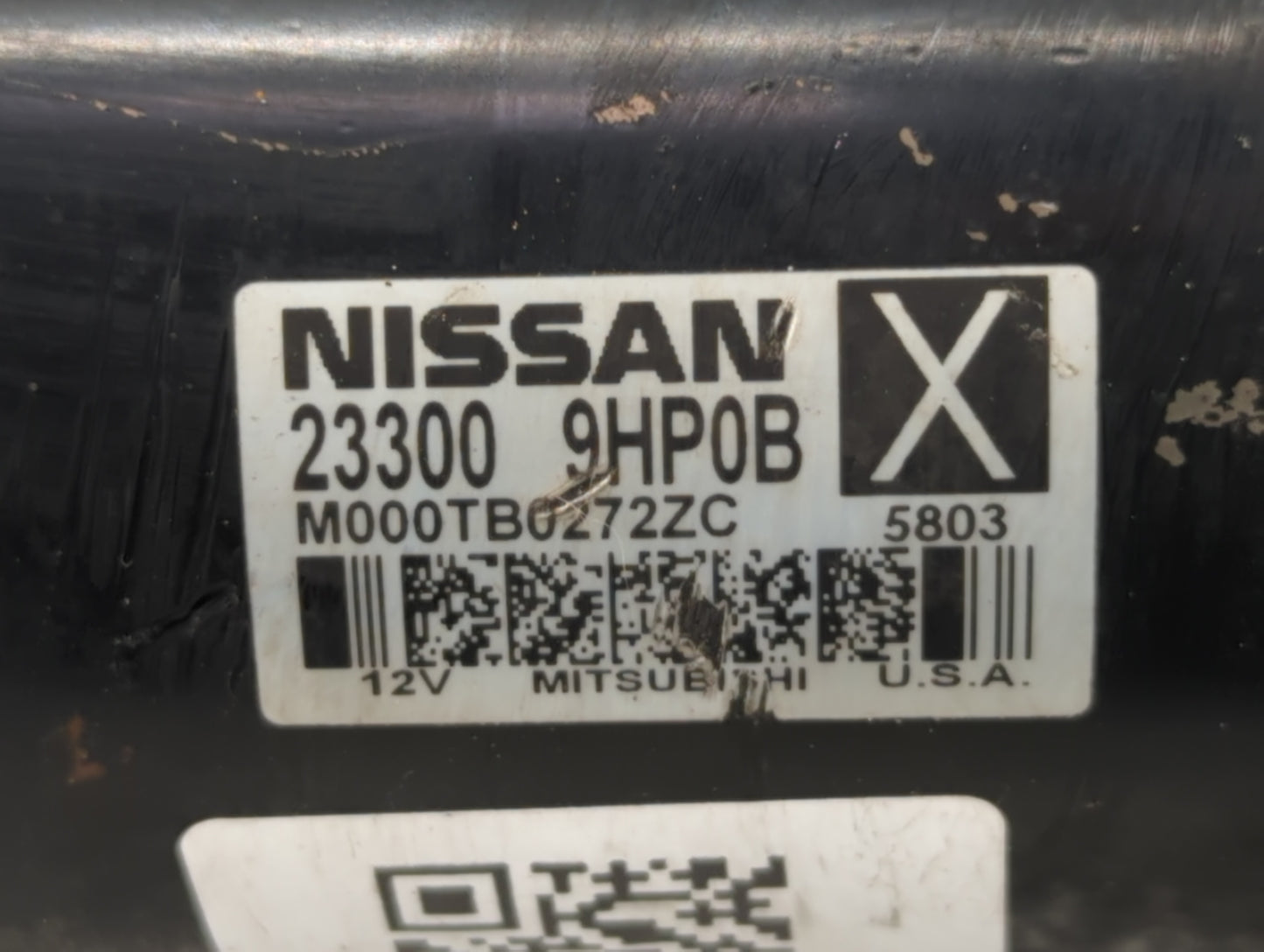 2015-2020 Infiniti Qx60 Car Starter Motor Solenoid OEM P/N:M000TB0272ZC 23300 9HP0B Fits OEM Used Auto Parts - Oemusedautopa