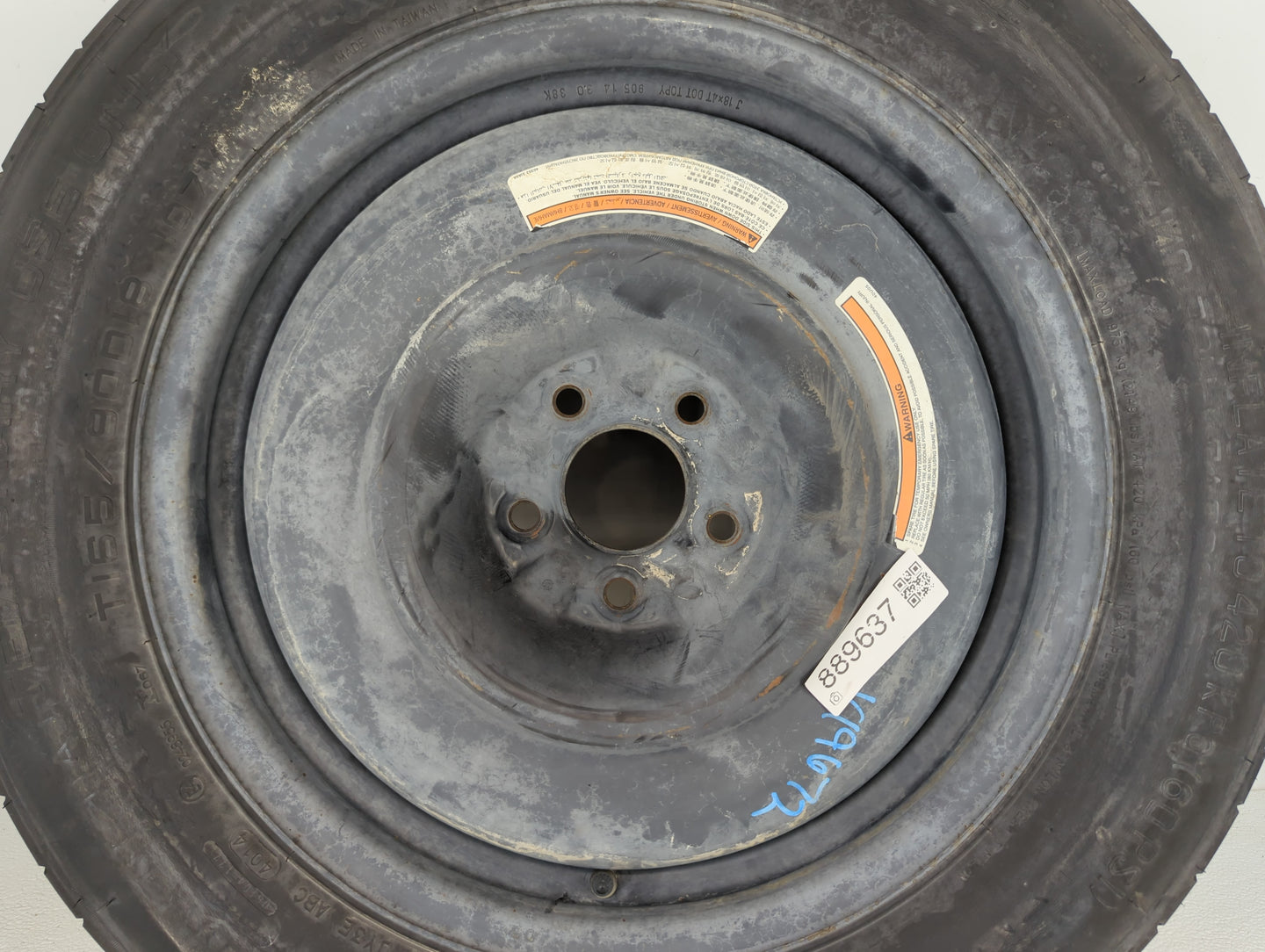 2014-2015 Infiniti Qx60 Spare Donut Tire Wheel Rim Oem - Oemusedautoparts1.com