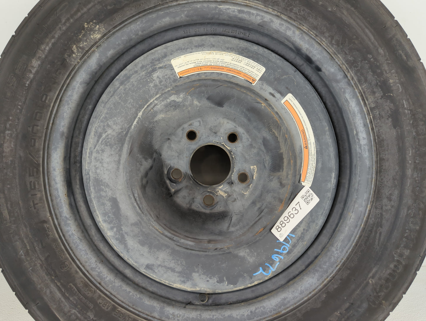 2014-2015 Infiniti Qx60 Spare Donut Tire Wheel Rim Oem - Oemusedautoparts1.com