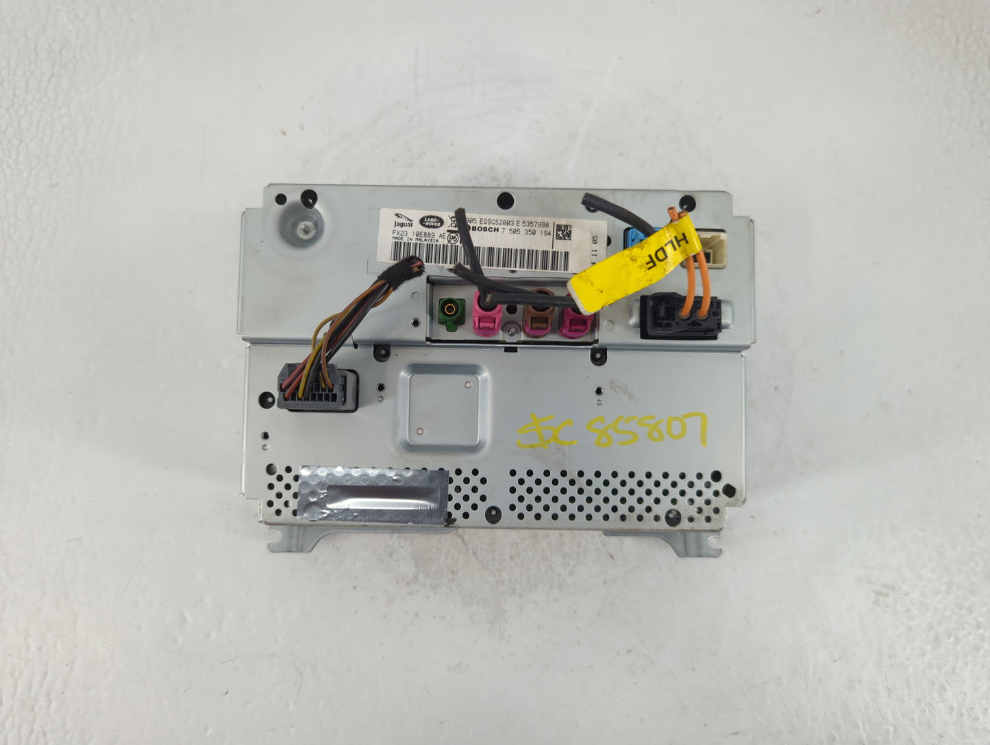 2015 Jaguar Xf Radio AM FM Cd Player Receiver Replacement P/N:7 505 350 194 Fits OEM Used Auto Parts - Oemusedautoparts1.com