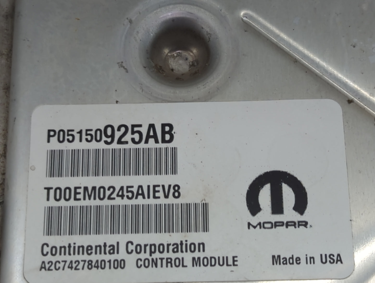 2015 Jeep Cherok PCM Engine Control Computer ECU ECM PCU OEM P/N:P05150925AB T00EM0245AIEV8, A2C7427840100 Fits OEM Used Aut