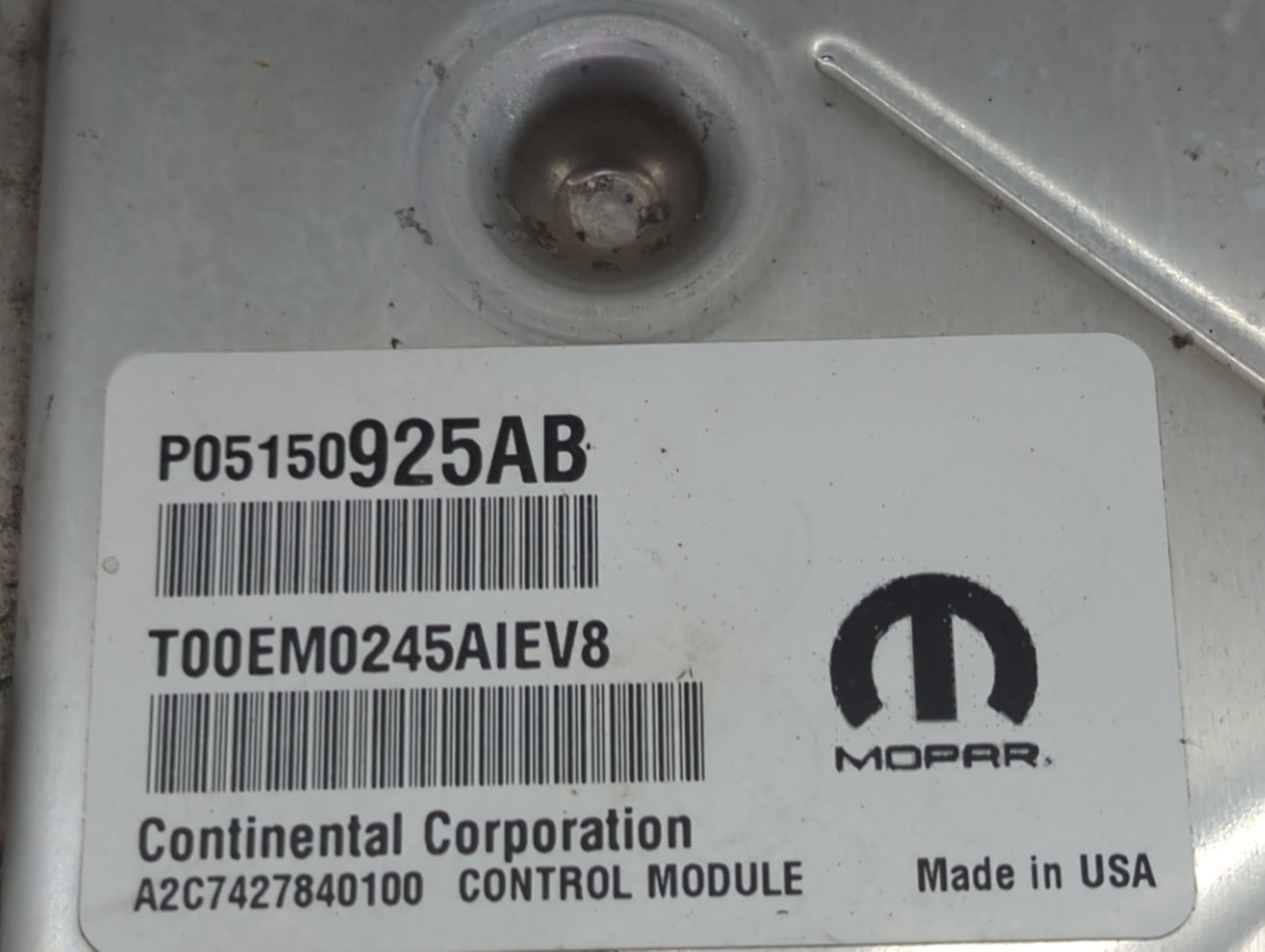 2015 Jeep Cherok PCM Engine Control Computer ECU ECM PCU OEM P/N:P05150925AB T00EM0245AIEV8, A2C7427840100 Fits OEM Used Aut
