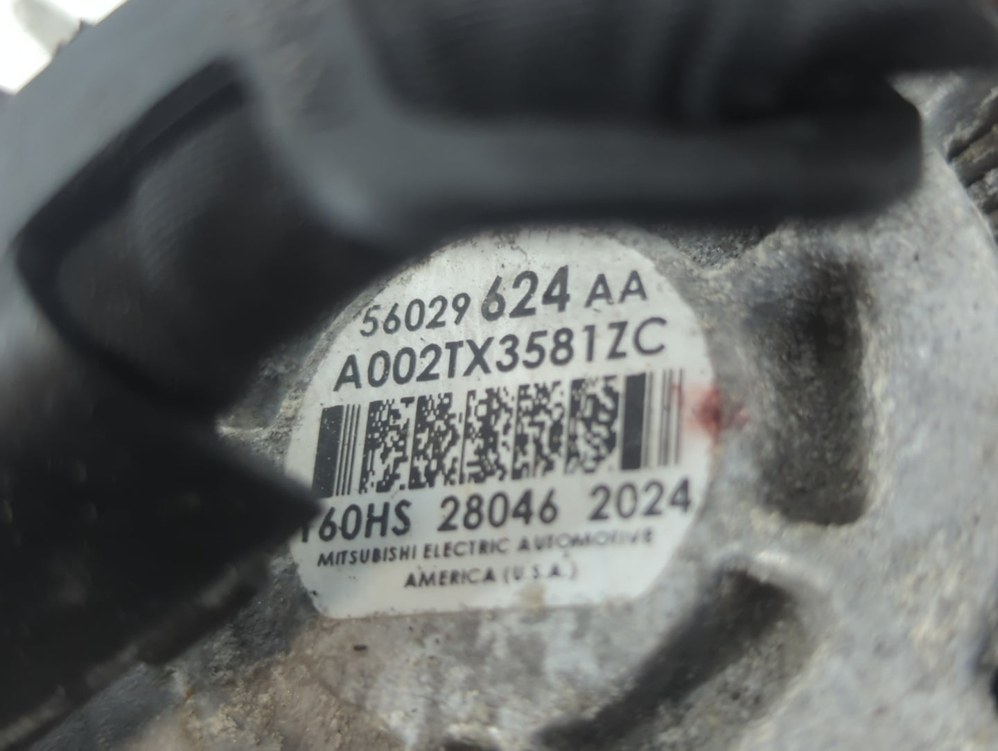 2014-2018 Jeep Cherokee Alternator Replacement Generator Charging Assembly Engine OEM P/N:56029624AA Fits OEM Used Auto Part