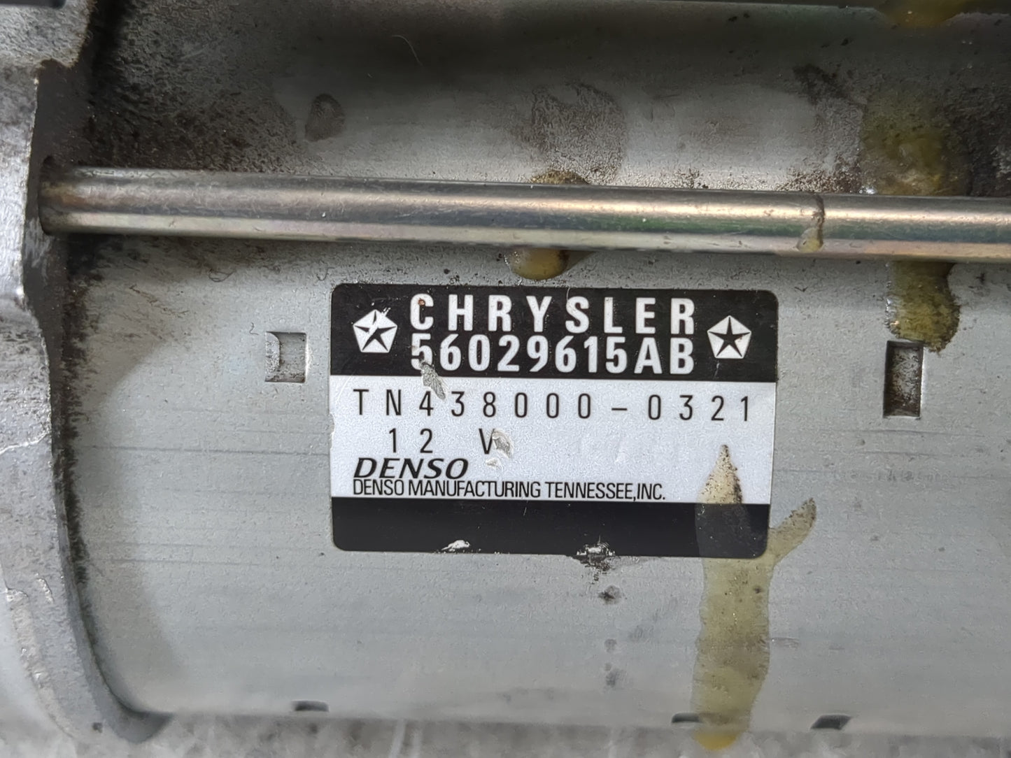 2015-2022 Jeep Cherokee Car Starter Motor Solenoid OEM P/N:TN438000-0321 56029615AB Fits OEM Used Auto Parts - Oemusedautopa