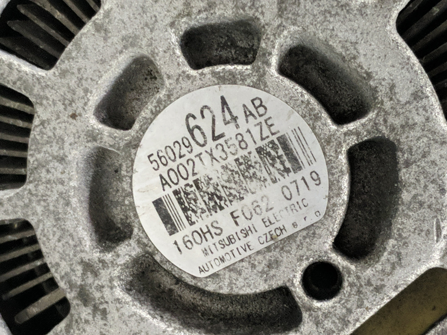 2014-2018 Jeep Cherokee Alternator Replacement Generator Charging Assembly Engine OEM P/N:160HS F062 56029624AB Fits OEM Use
