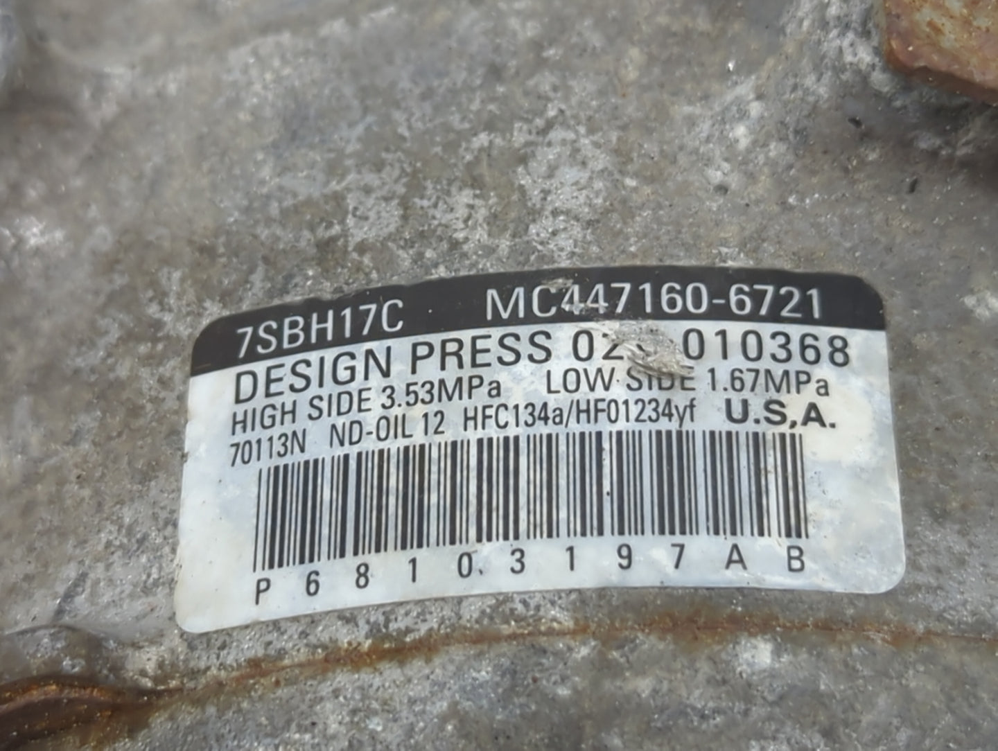 2014-2022 Jeep Cherokee Air Conditioning A/c Ac Compressor Oem - Oemusedautoparts1.com