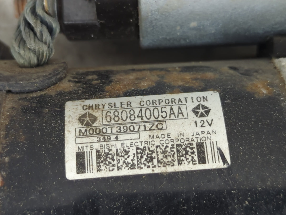 2014-2018 Jeep Cherokee Car Starter Motor Solenoid OEM P/N:68084005AA M000T39071ZC Fits OEM Used Auto Parts - Oemusedautopar