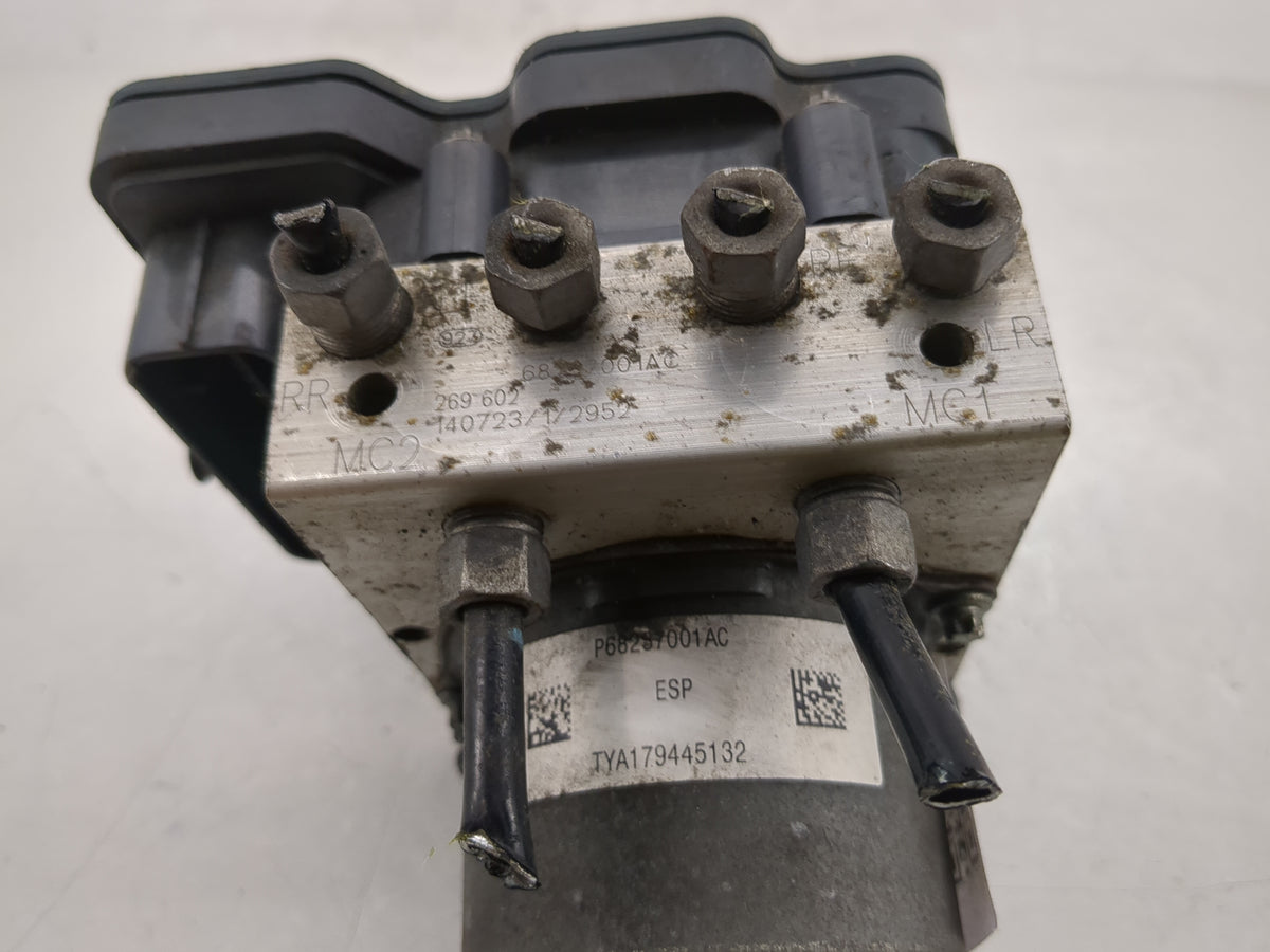 2015 Jeep Cherokee Anti-Lock Brake ABS Pump Module Actuator OEM P/N:P68237001AC Fits OEM Used Auto Parts - Oemusedautoparts1