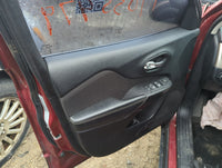 2015 Jeep Cherokee Front Left Driver Interior Door Panel Trim 1386725 - Oemusedautoparts1.com