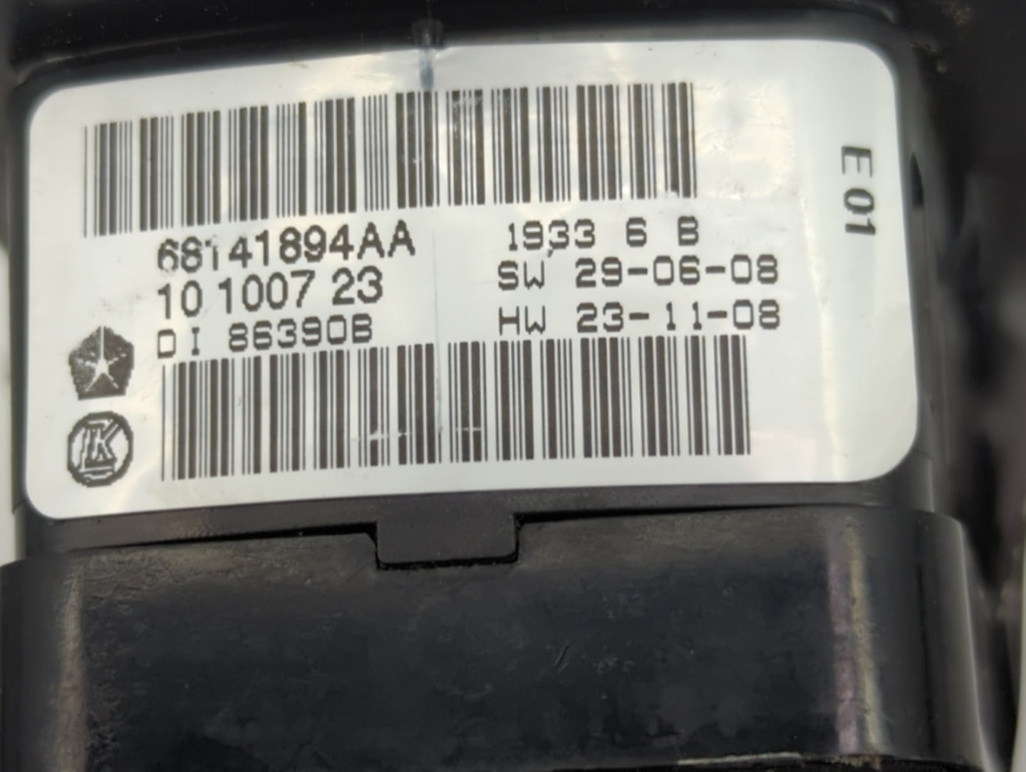 2015-2022 Jeep Cherokee Master Power Window Switch Replacement Driver Side Left P/N:68141894AA Fits OEM Used Auto Parts - Oe