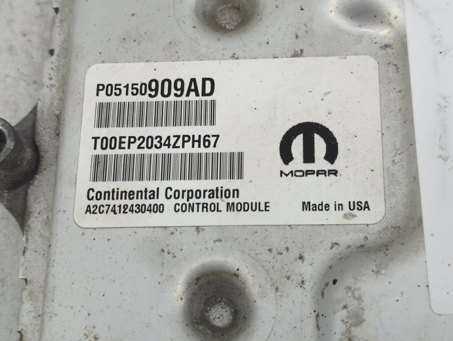 2015 Jeep Cherokee PCM Engine Control Computer ECU ECM PCU OEM P/N:P05150909AD Fits OEM Used Auto Parts - Oemusedautoparts1.