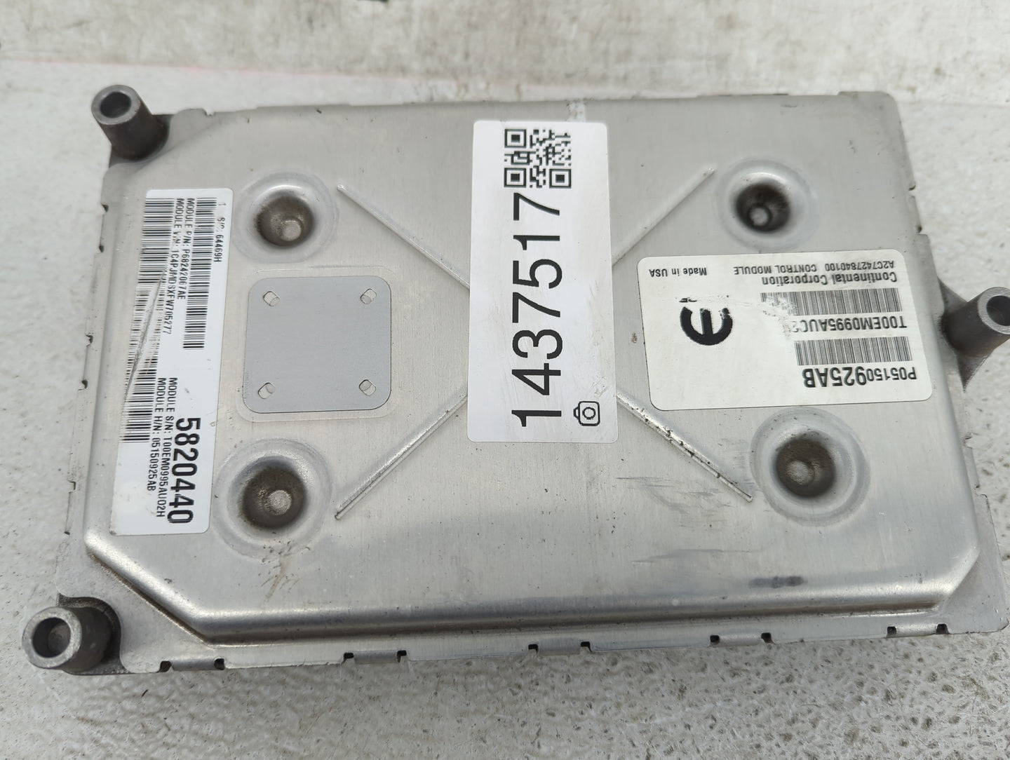 2015 Jeep Cherokee PCM Engine Control Computer ECU ECM PCU OEM P/N:P05150925AB P68242067AE, A2C74278401000, T00EM0995AUC8 Fi
