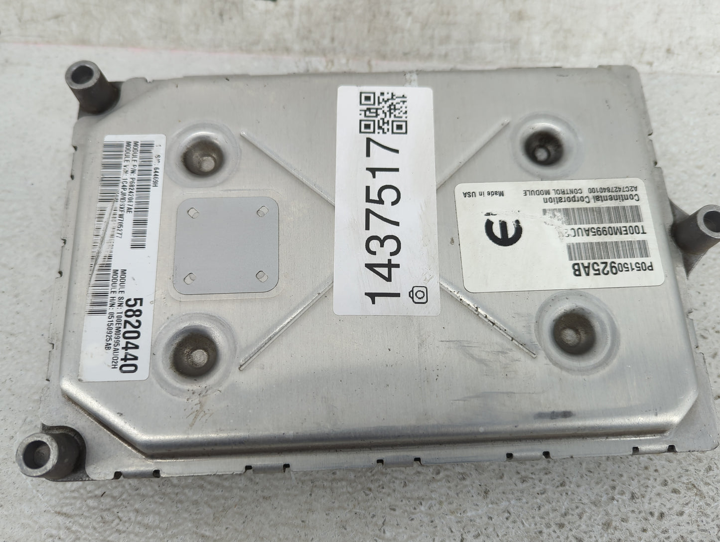 2015 Jeep Cherokee PCM Engine Control Computer ECU ECM PCU OEM P/N:P05150925AB P68242067AE, A2C74278401000, T00EM0995AUC8 Fi