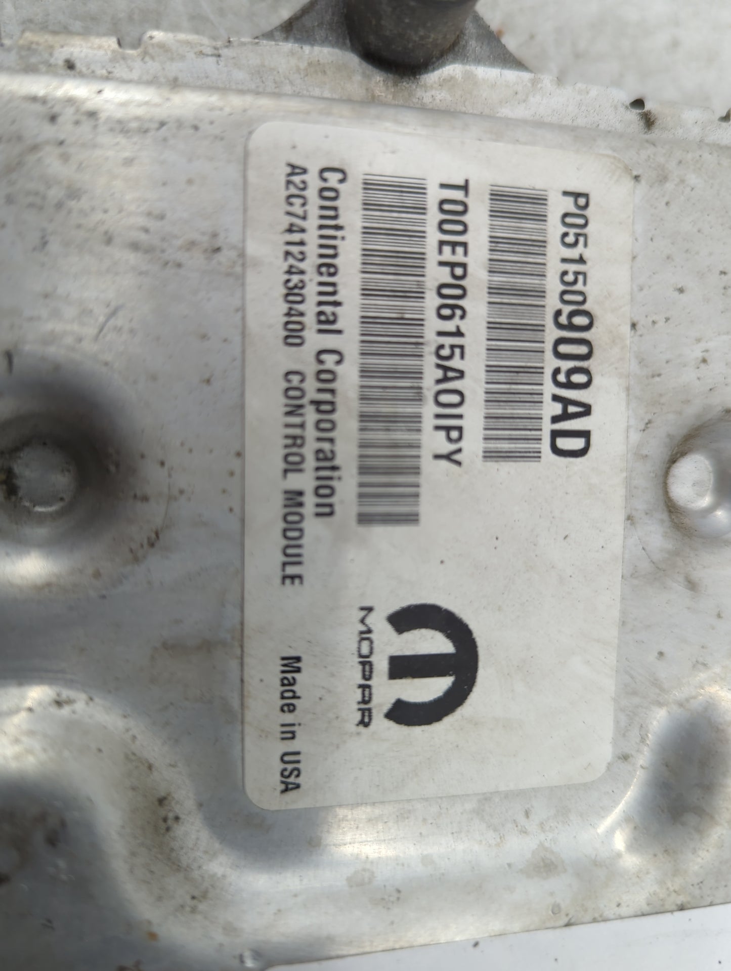 2015 Jeep Cherokee PCM Engine Control Computer ECU ECM PCU OEM P/N:P68242041AE T00EP0615A0IPY, 05150909AD, P05150909AD Fits 
