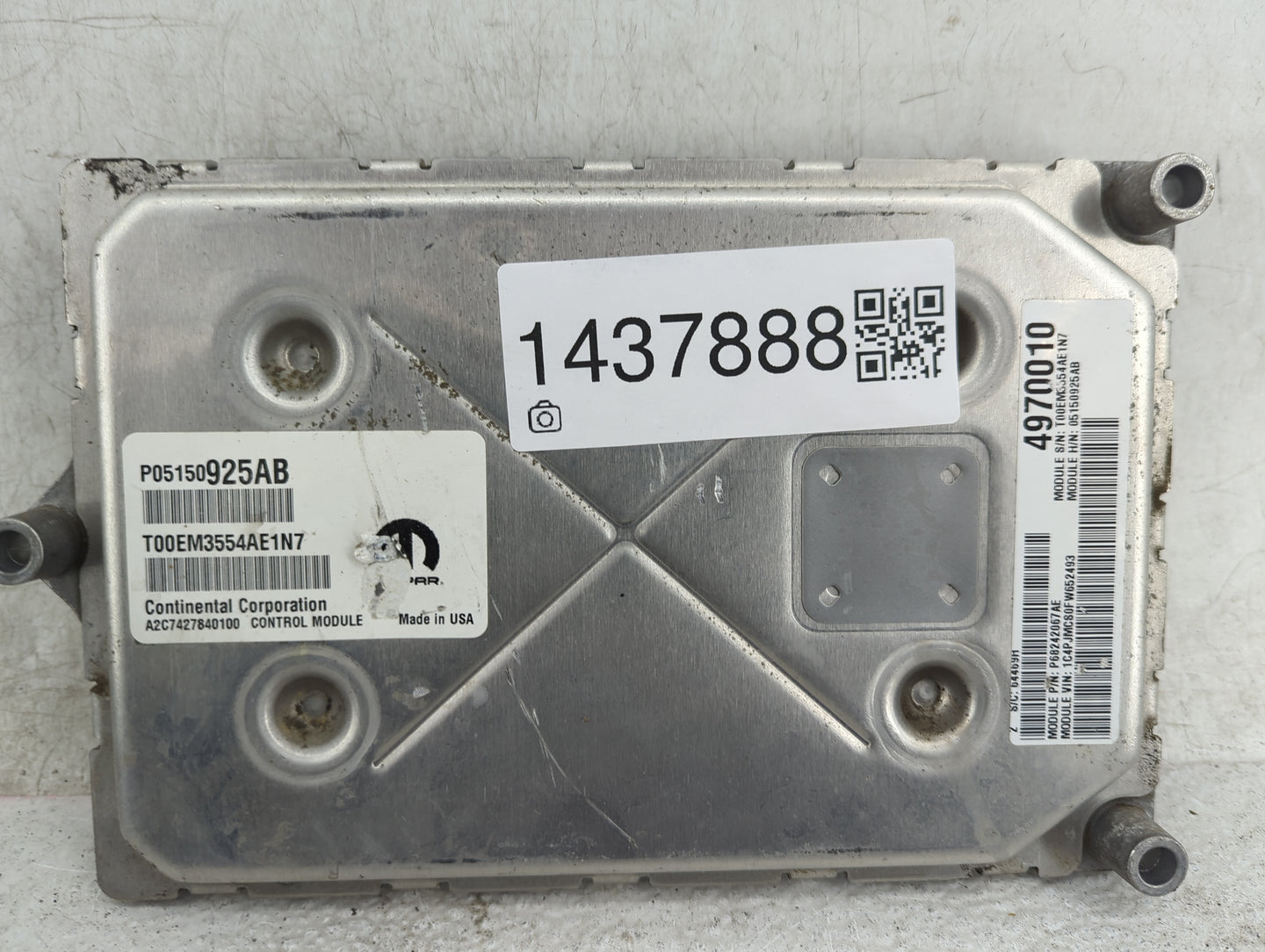 2015 Jeep Cherokee PCM Engine Control Computer ECU ECM PCU OEM P/N:P05150925AB, T00EM3554AE1N7, A2C7427840100, P68242067AE F