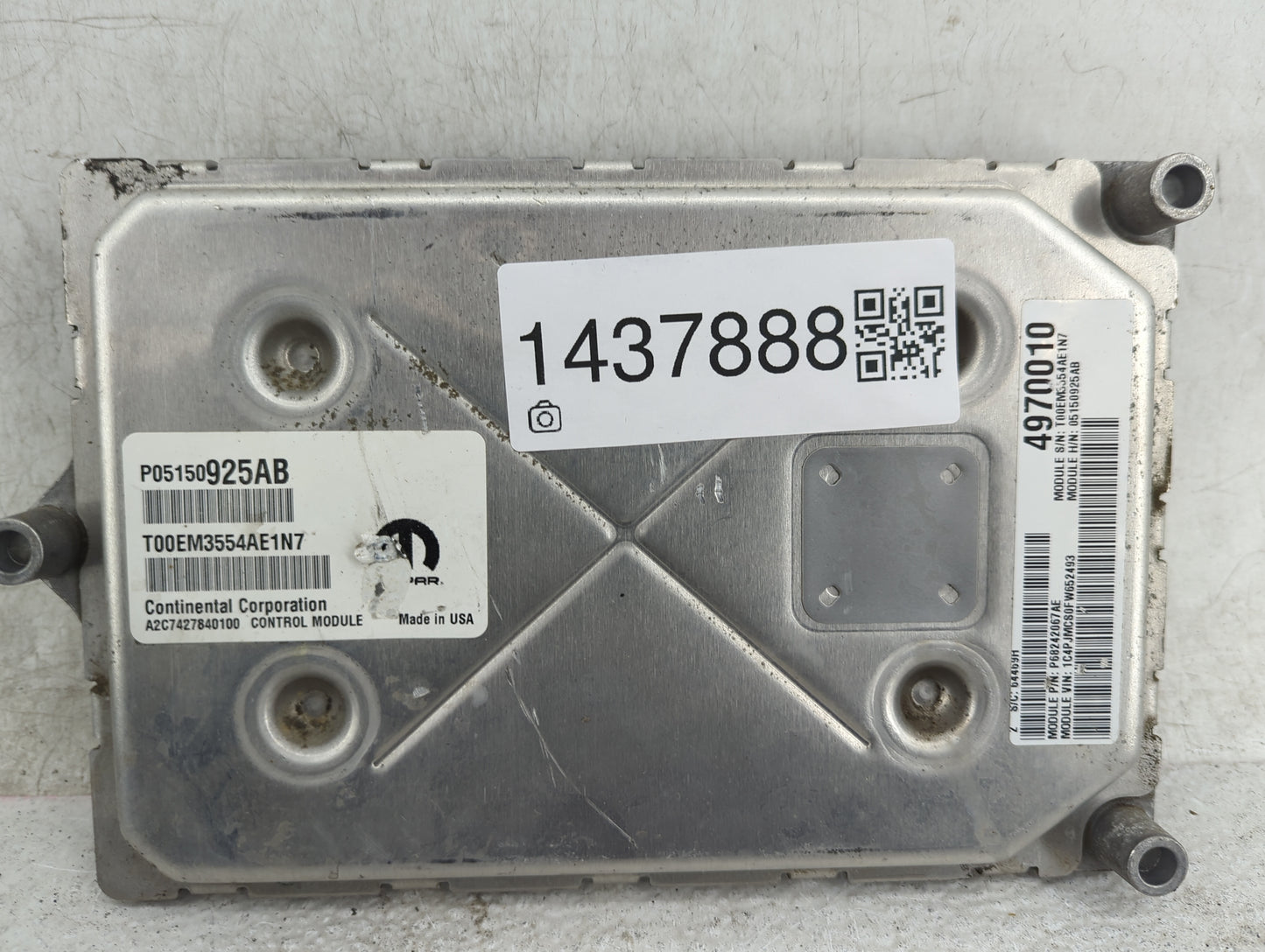 2015 Jeep Cherokee PCM Engine Control Computer ECU ECM PCU OEM P/N:P05150925AB, T00EM3554AE1N7, A2C7427840100, P68242067AE F