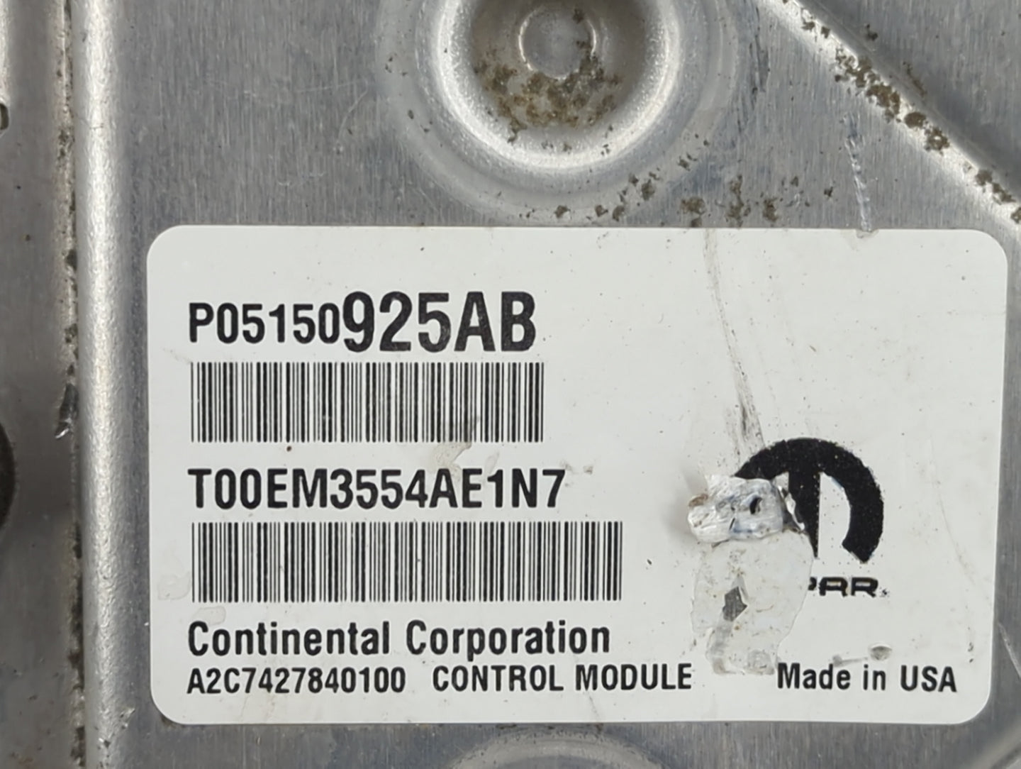 2015 Jeep Cherokee PCM Engine Control Computer ECU ECM PCU OEM P/N:P05150925AB, T00EM3554AE1N7, A2C7427840100, P68242067AE F