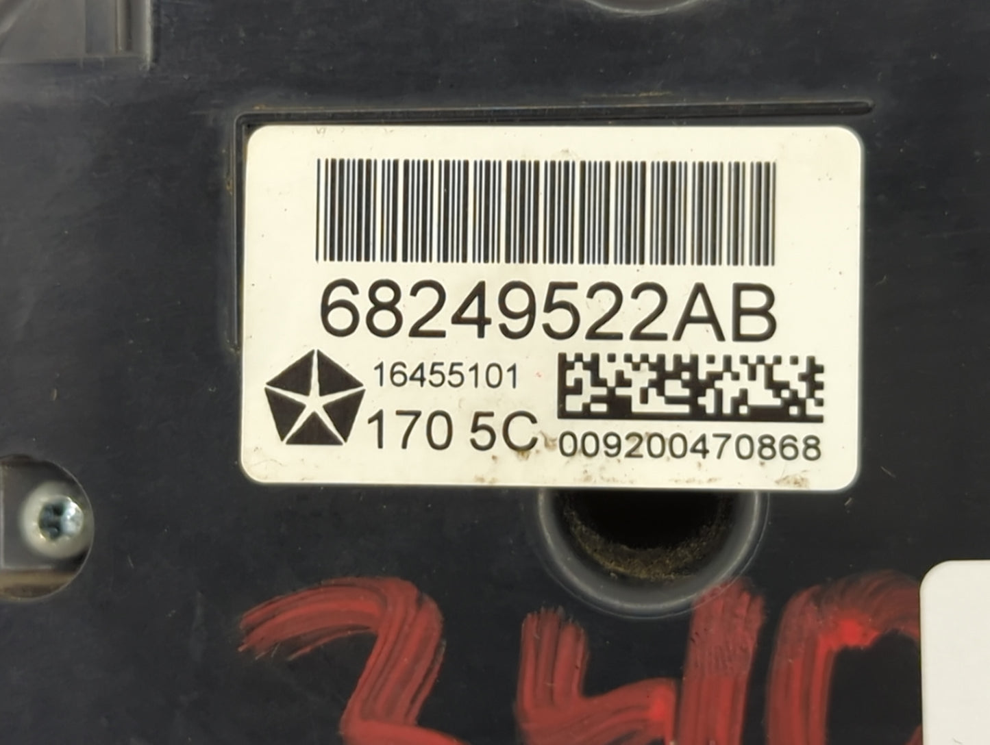 2015-2018 Jeep Cherokee Climate Control Module Temperature AC/Heater Replacement P/N:68249522AB Fits Fits 2015 2016 2017 201