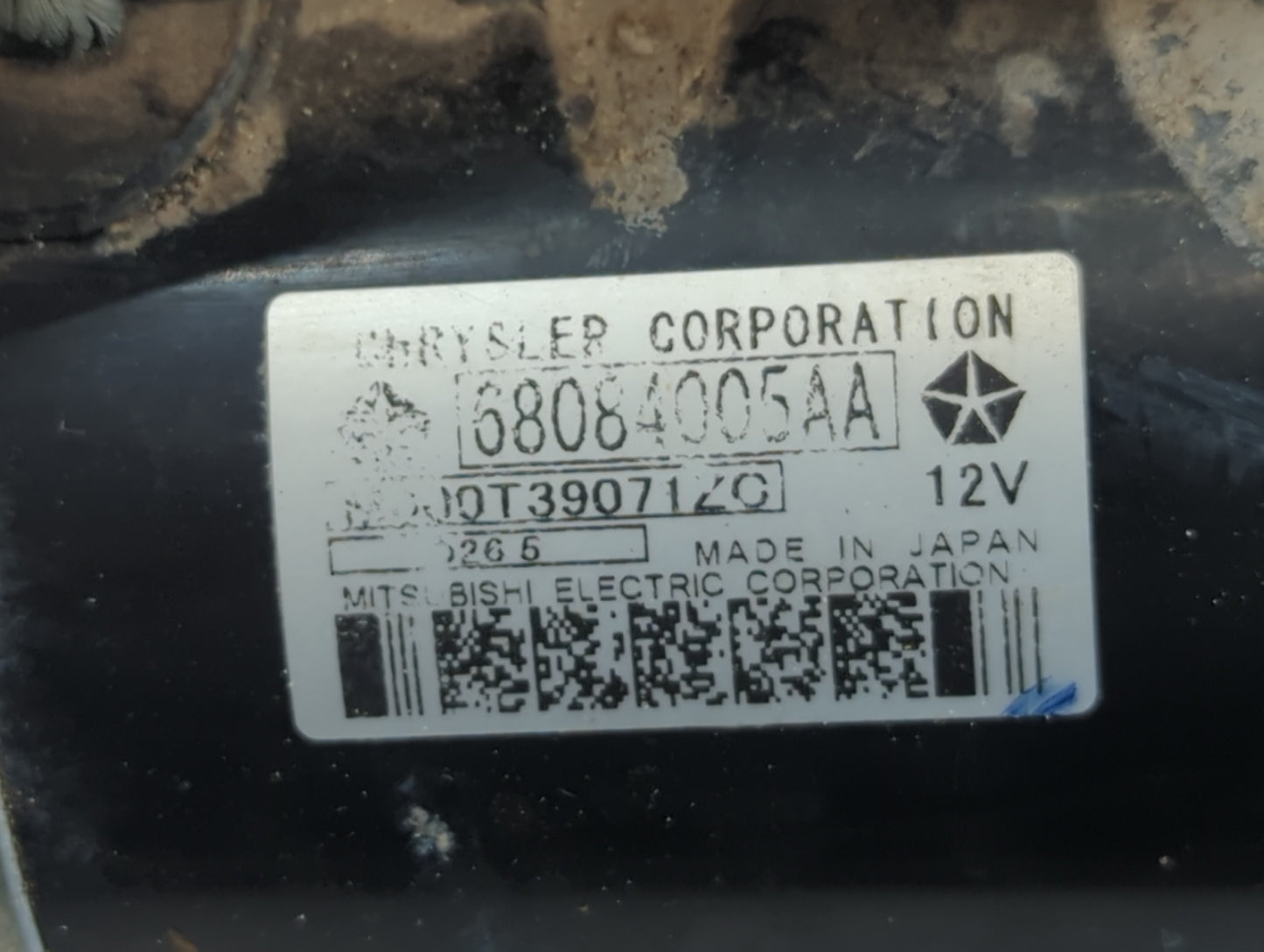 2014-2018 Jeep Cherokee Car Starter Motor Solenoid OEM P/N:68084005AA Fits Fits 2014 2015 2016 2017 2018 2019 2020 2021 2022