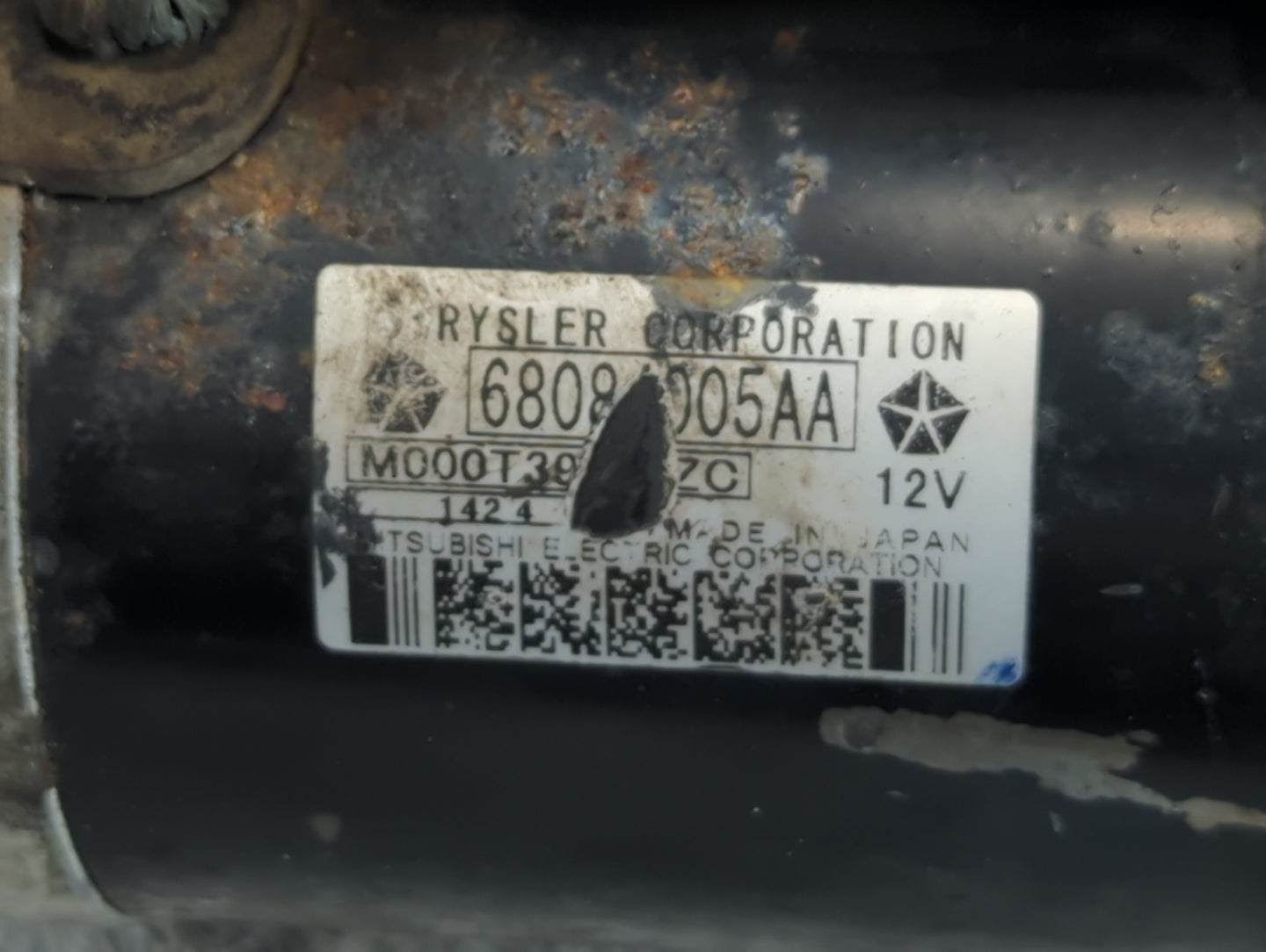 2014-2018 Jeep Cherokee Car Starter Motor Solenoid OEM Fits Fits 2014 2015 2016 2017 2018 2019 2020 2021 2022 OEM Used Auto 