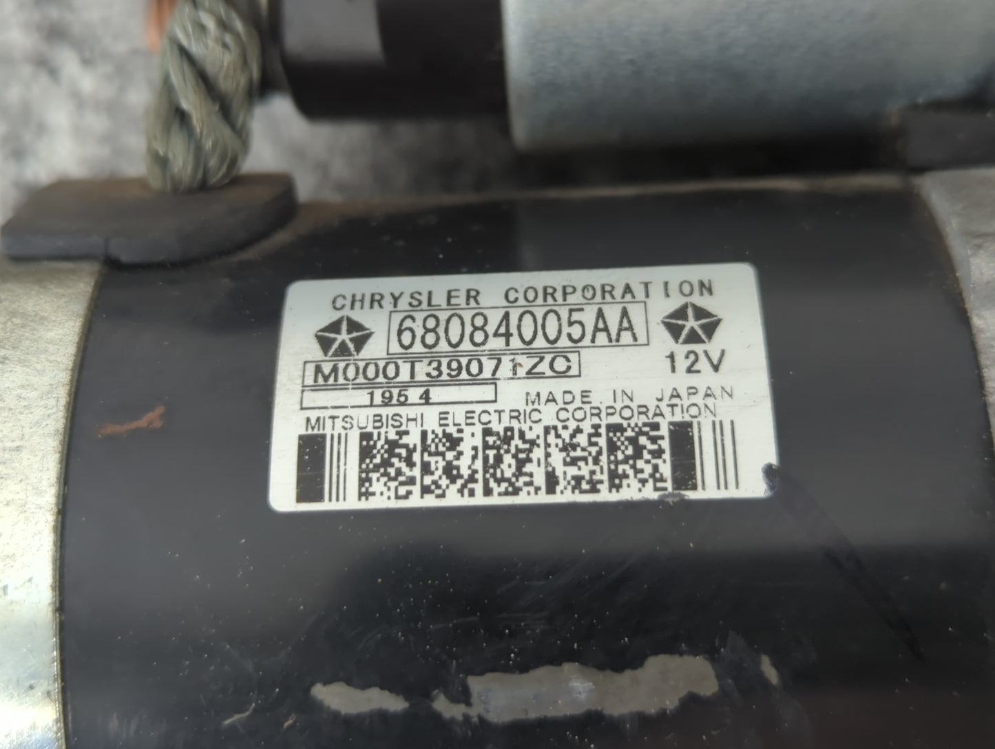 2014-2018 Jeep Cherokee Car Starter Motor Solenoid OEM P/N:M00T39071ZC 6804005AA Fits OEM Used Auto Parts - Oemusedautoparts