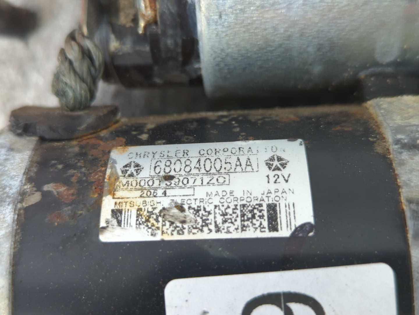 2014-2018 Jeep Cherokee Car Starter Motor Solenoid OEM P/N:68084005AA Fits Fits 2014 2015 2016 2017 2018 2019 2020 2021 2022
