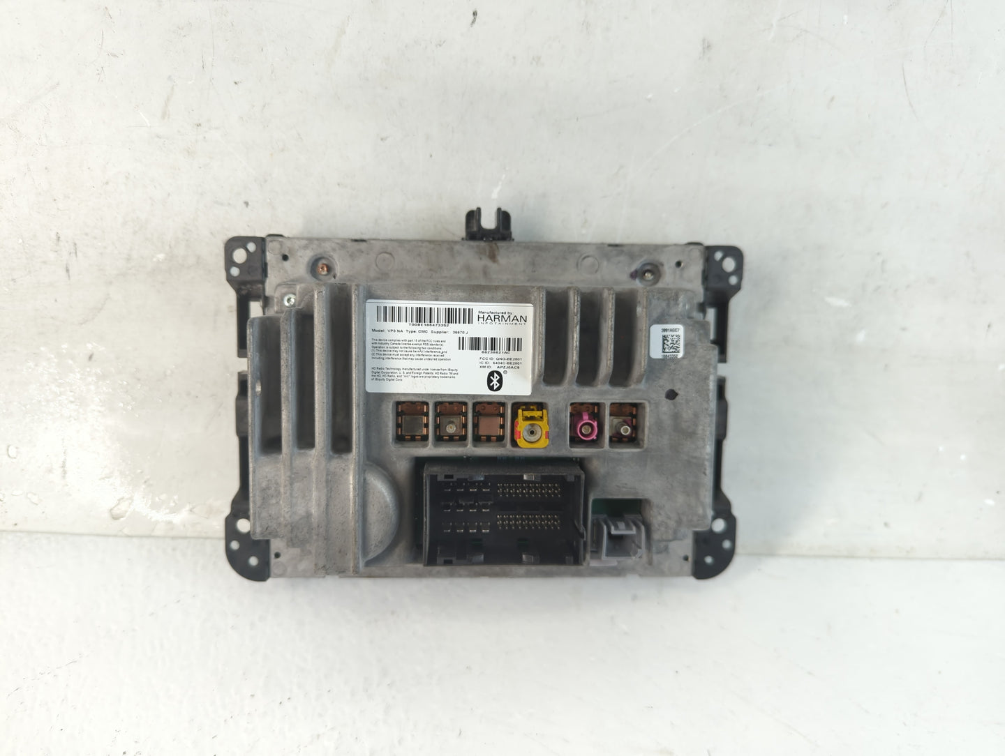 2015 Jeep Cherokee Radio AM FM Cd Player Receiver Replacement P/N:68238621AD Fits OEM Used Auto Parts - Oemusedautoparts1.co