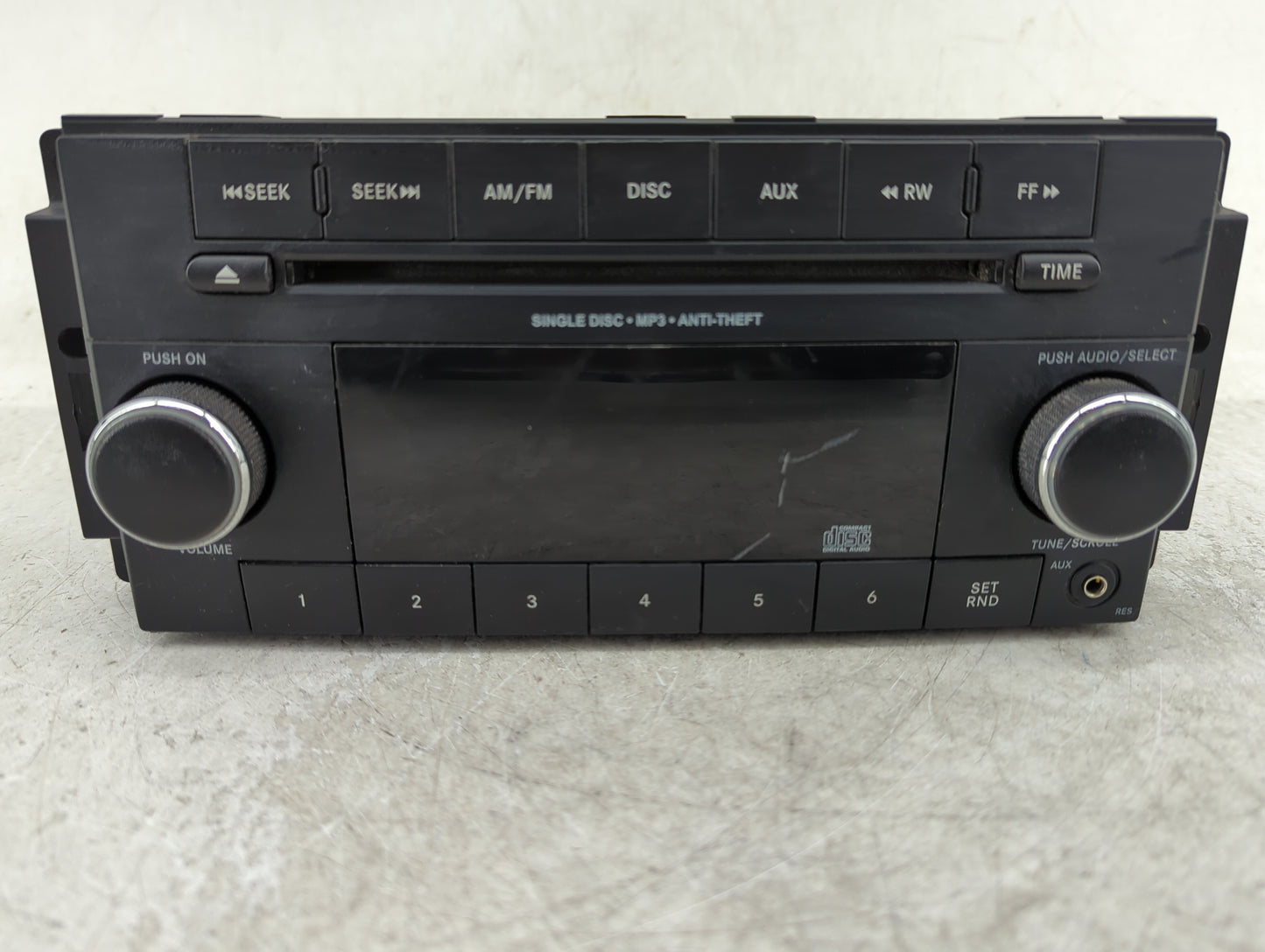 2015 Jeep Compass Radio AM FM Cd Player Receiver Replacement P/N:P05091195AC Fits Fits 2013 2014 2016 2017 OEM Used Auto Par
