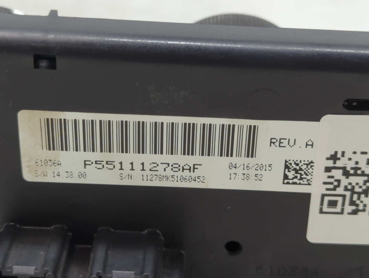 2015 Jeep Compass Climate Control Module Temperature AC/Heater Replacement P/N:P55111278AF Fits Fits 2011 2012 2013 2014 201