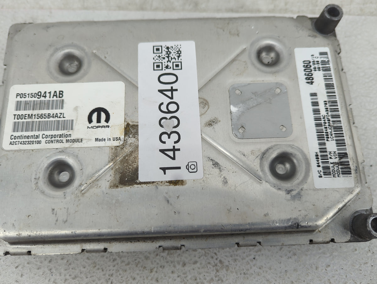 2013-2017 Jeep Compass PCM Engine Control Computer ECU ECM PCU OEM P/N:P05150941AB T00EM1565B4AZL Fits OEM Used Auto Parts -
