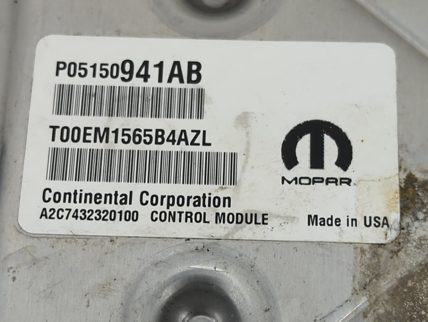 2013-2017 Jeep Compass PCM Engine Control Computer ECU ECM PCU OEM P/N:P05150941AB T00EM1565B4AZL Fits OEM Used Auto Parts -