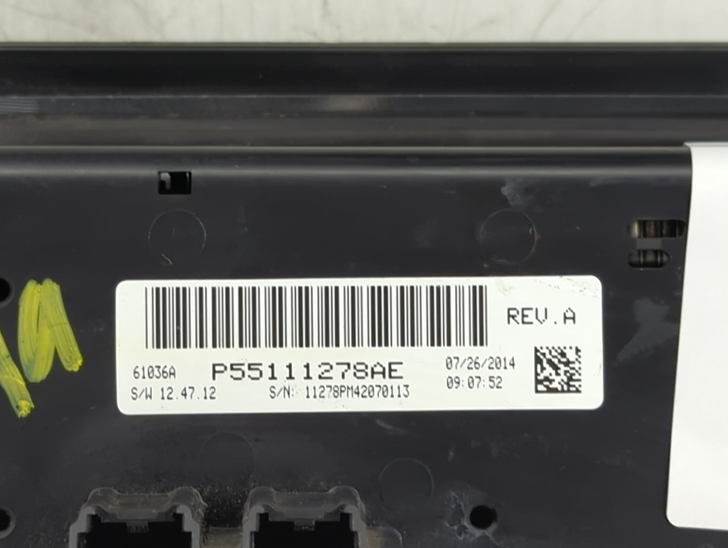 2015 Jeep Compass Climate Control Module Temperature AC/Heater Replacement P/N:P55111278AE Fits Fits 2011 2012 2013 2014 201