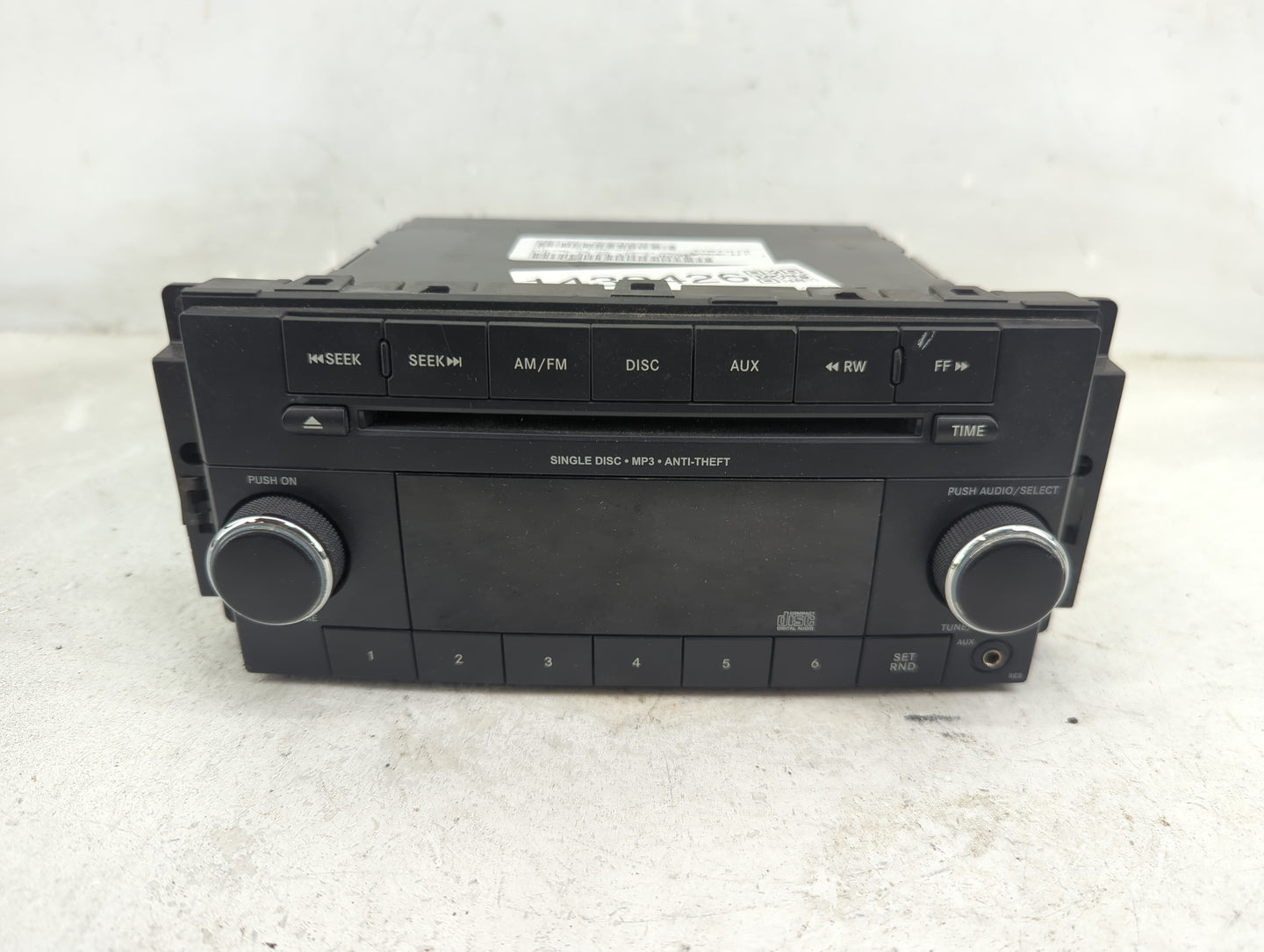 2012-2017 Jeep Compass Radio AM FM Cd Player Receiver Replacement P/N:P05091195AC Fits Fits 2012 2013 2014 2015 2016 2017 OE