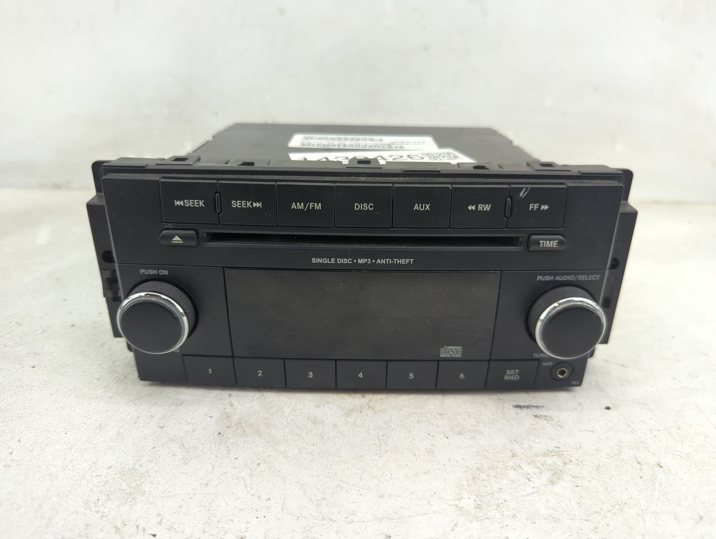 2012-2017 Jeep Compass Radio AM FM Cd Player Receiver Replacement P/N:P05091195AC Fits Fits 2012 2013 2014 2015 2016 2017 OE