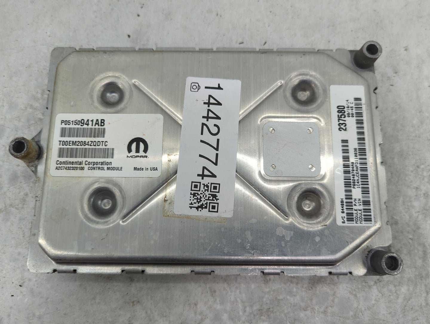 2013-2017 Jeep Compass PCM Engine Control Computer ECU ECM PCU OEM P/N:P05150941AB T00EM2084ZQDTC Fits OEM Used Auto Parts -