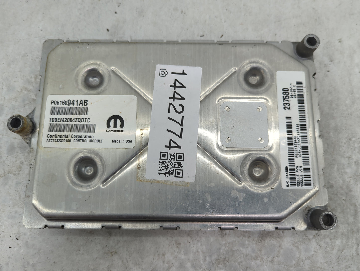 2013-2017 Jeep Compass PCM Engine Control Computer ECU ECM PCU OEM P/N:P05150941AB T00EM2084ZQDTC Fits OEM Used Auto Parts -