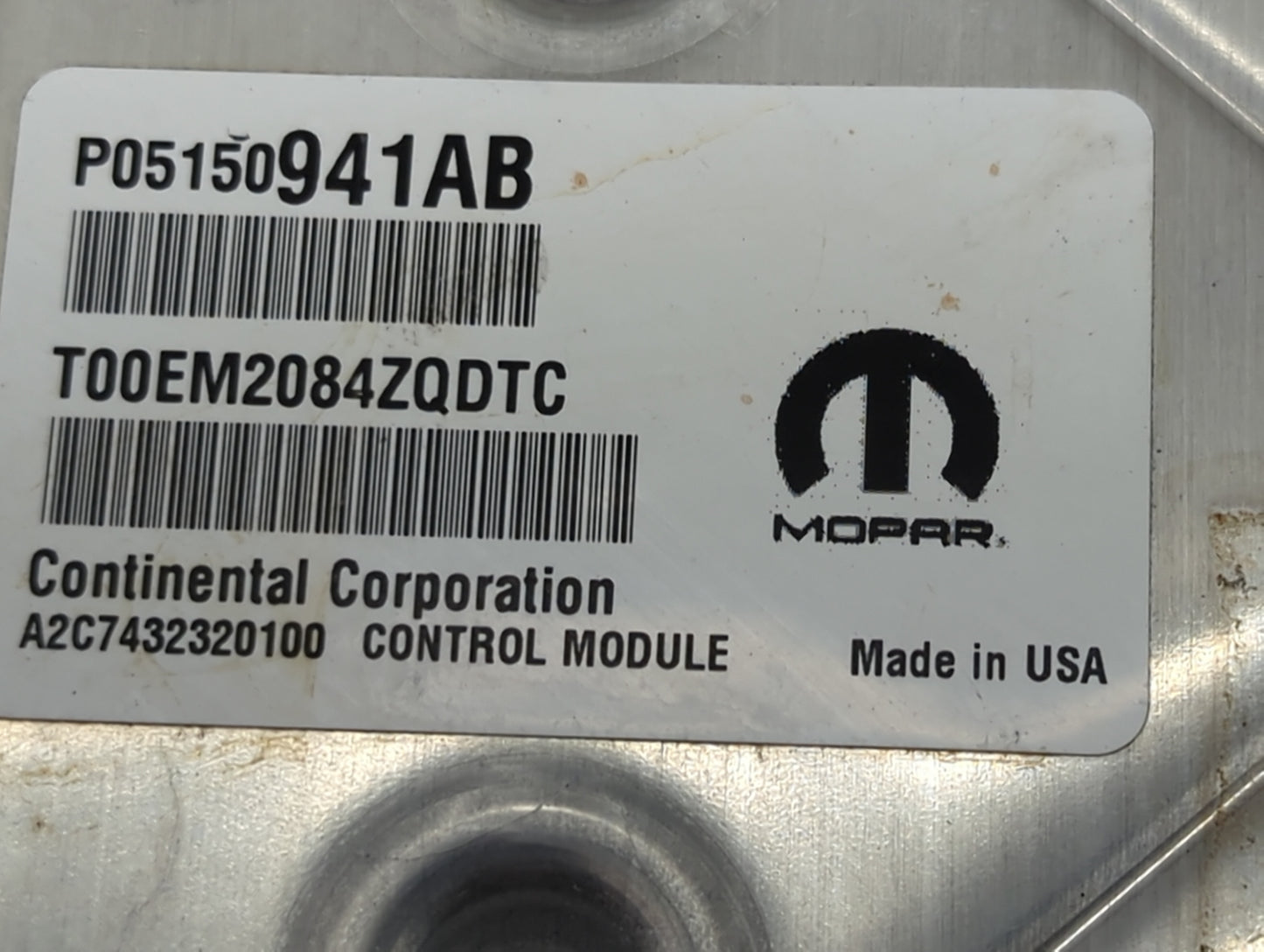 2013-2017 Jeep Compass PCM Engine Control Computer ECU ECM PCU OEM P/N:P05150941AB T00EM2084ZQDTC Fits OEM Used Auto Parts -