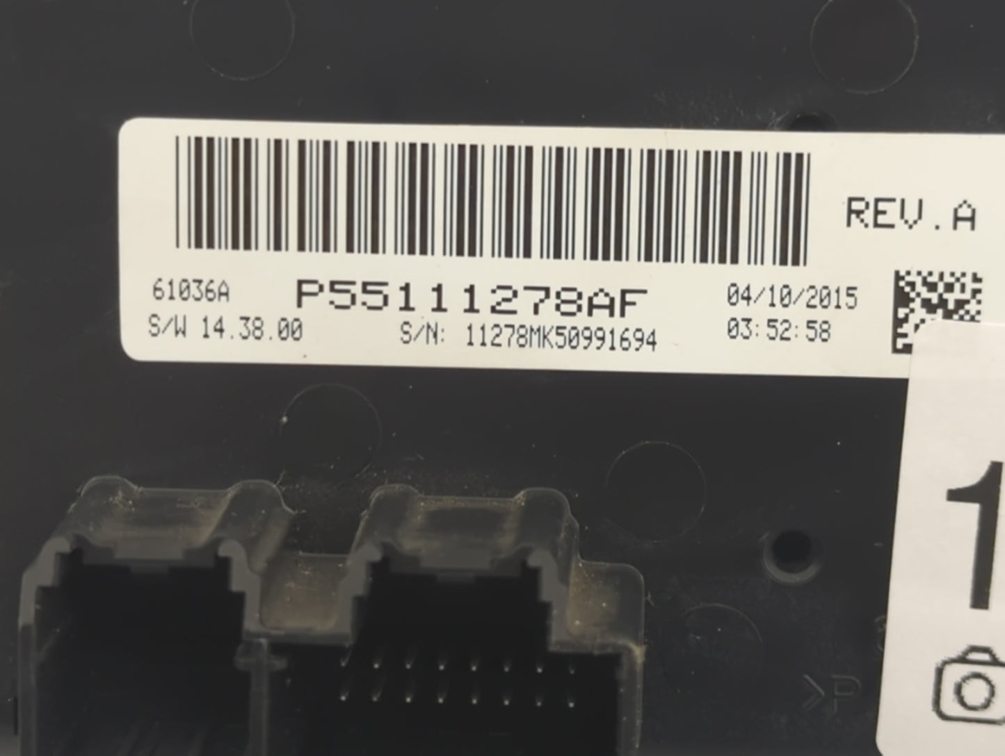 2015 Jeep Compass Climate Control Module Temperature AC/Heater Replacement P/N:P55111278AF Fits Fits 2011 2012 2013 2014 201