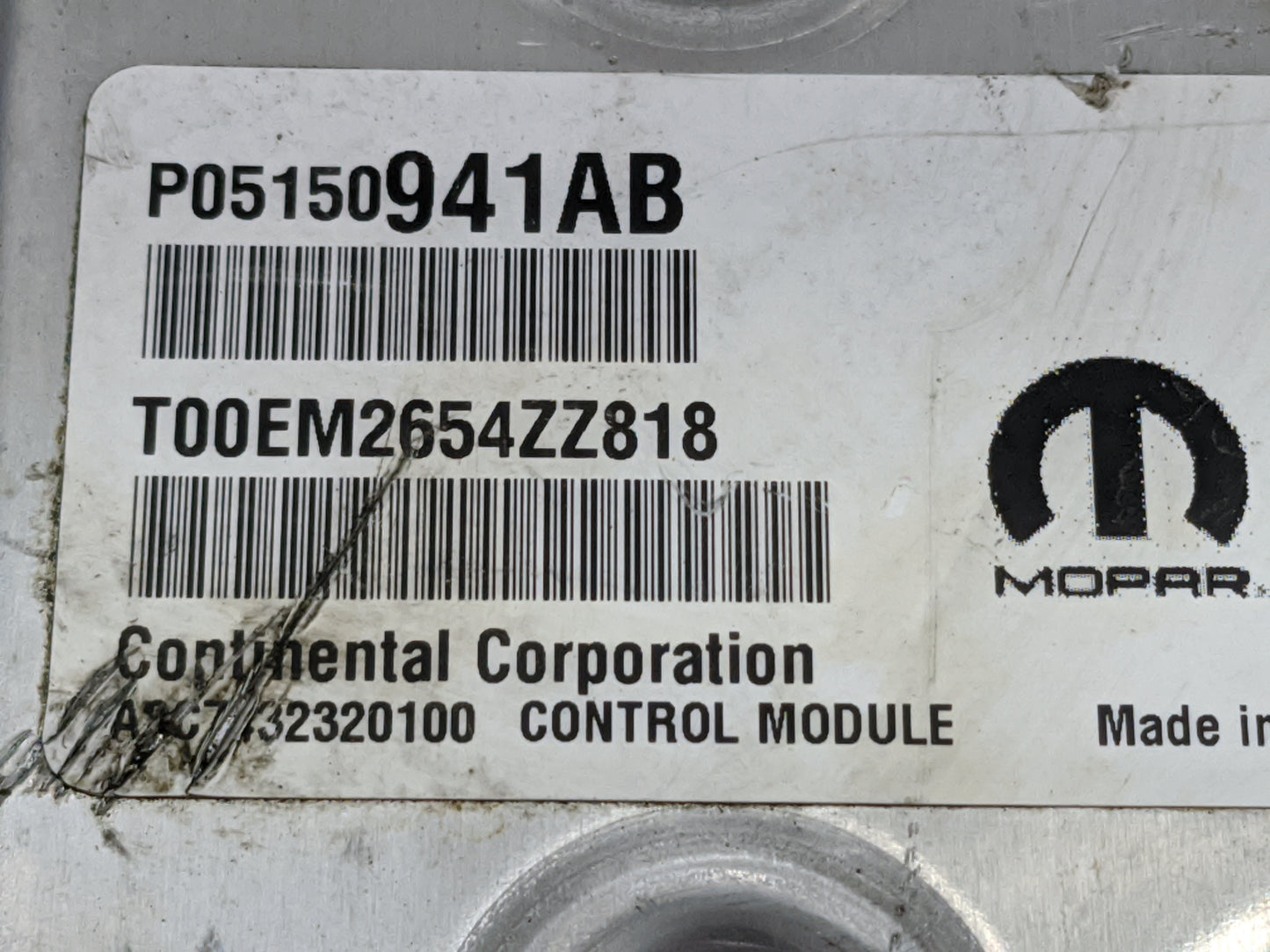 2013-2017 Jeep Compass PCM Engine Control Computer ECU ECM PCU OEM P/N:P05150941AB P68240721AB Fits Fits 2013 2014 2015 2016