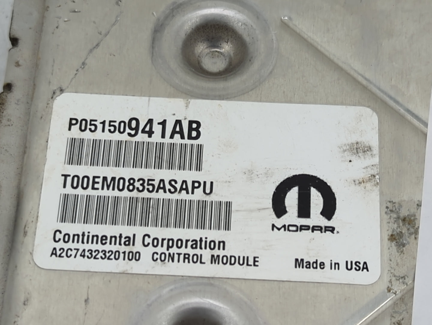 2013-2017 Jeep Compass PCM Engine Control Computer ECU ECM PCU OEM P/N:P05150941AB T00EM0835ASAPU Fits OEM Used Auto Parts -