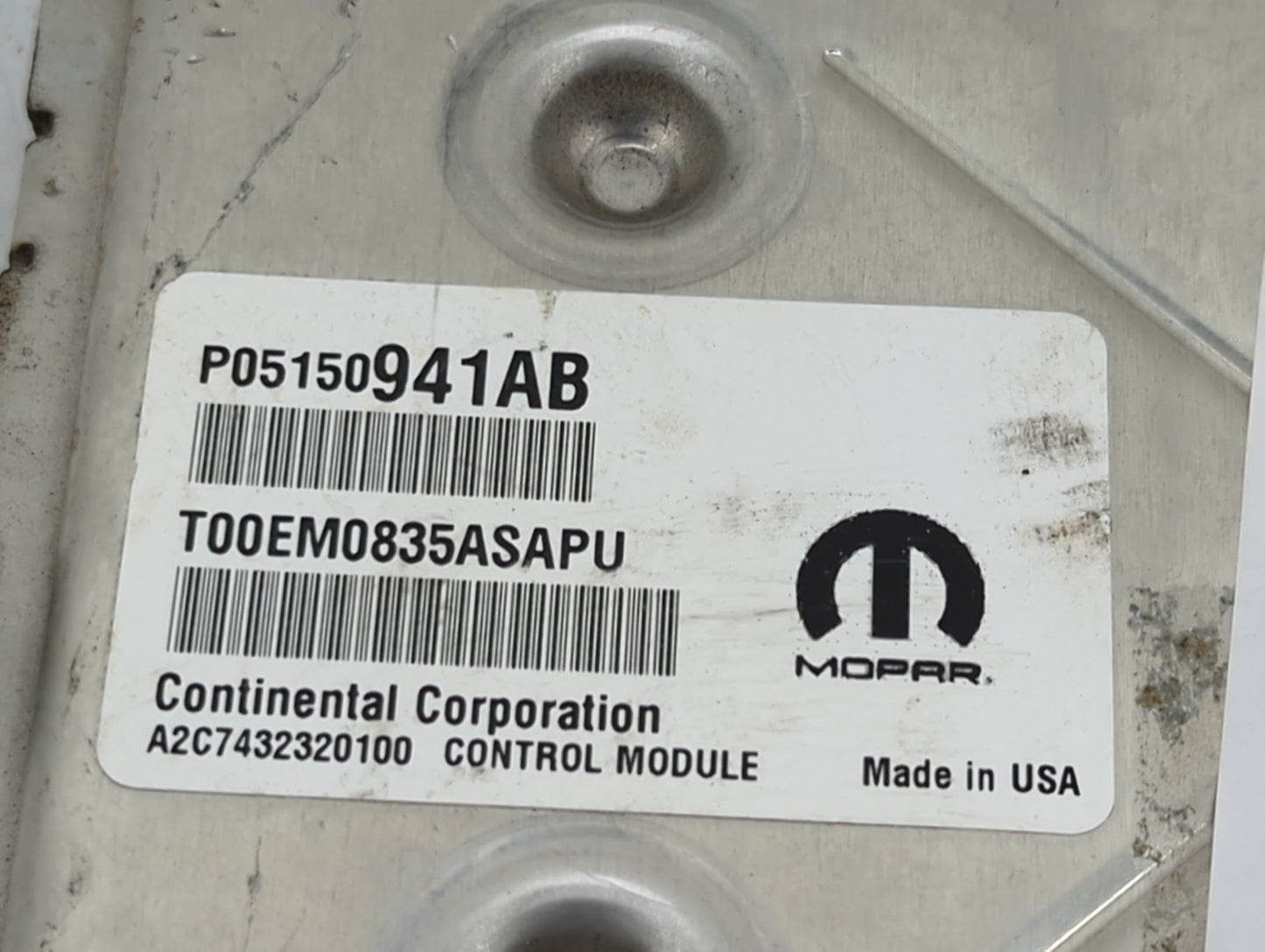 2013-2017 Jeep Compass PCM Engine Control Computer ECU ECM PCU OEM P/N:P05150941AB T00EM0835ASAPU Fits OEM Used Auto Parts -