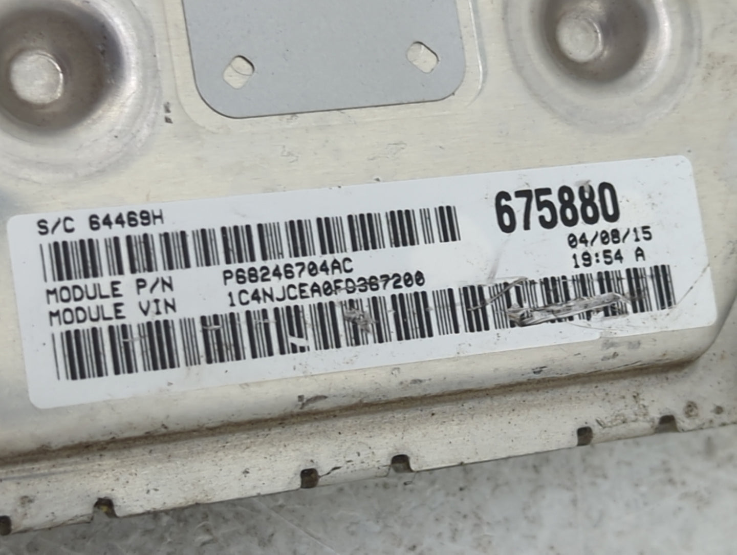 2013-2017 Jeep Compass PCM Engine Control Computer ECU ECM PCU OEM P/N:P05150941AB T00EM0835ASAPU Fits OEM Used Auto Parts -