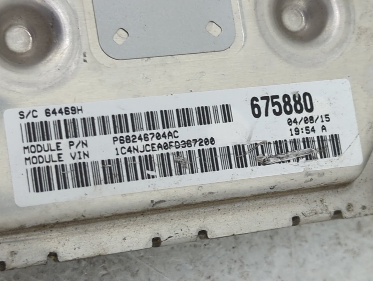 2013-2017 Jeep Compass PCM Engine Control Computer ECU ECM PCU OEM P/N:P05150941AB T00EM0835ASAPU Fits OEM Used Auto Parts -