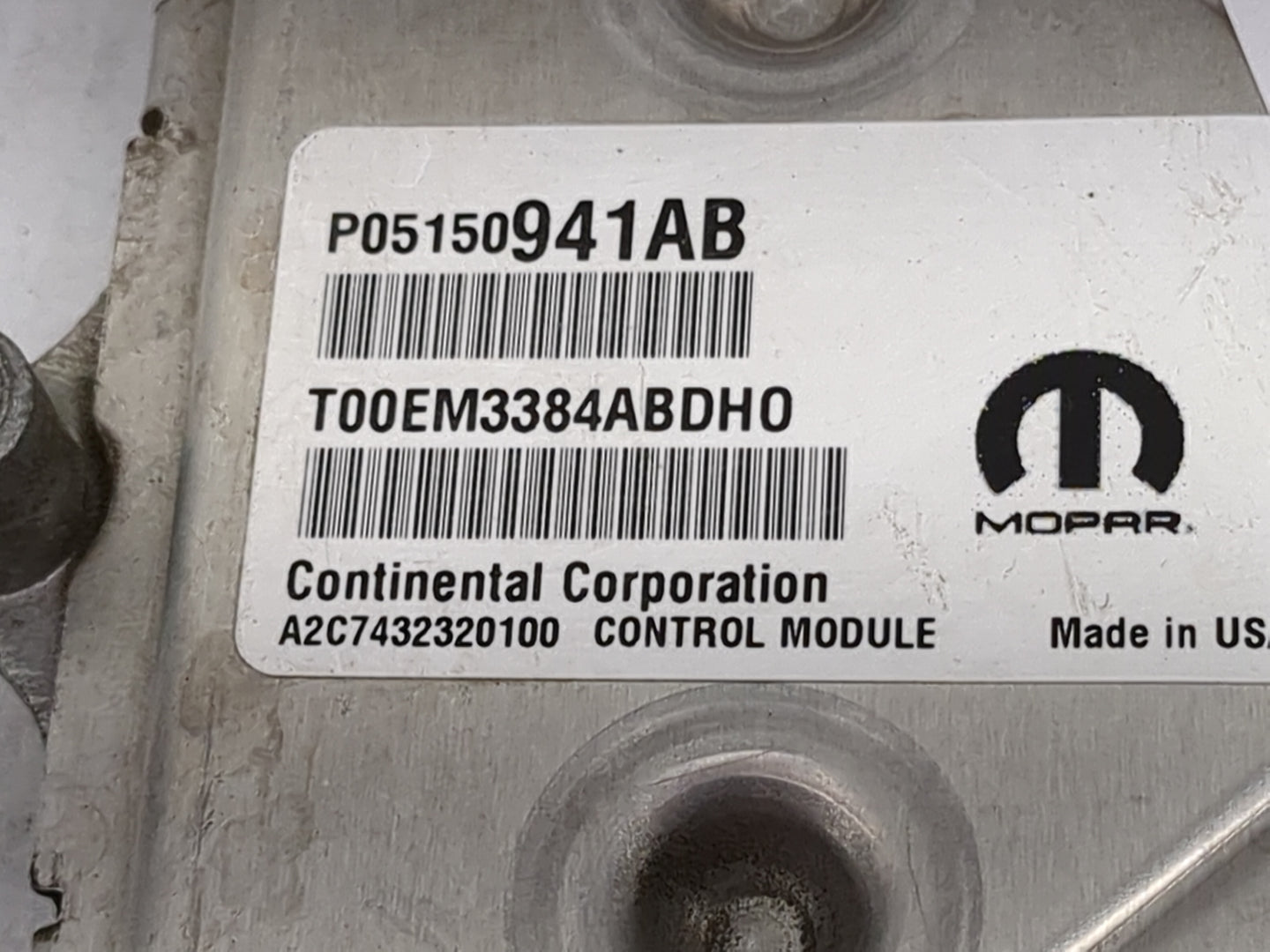 2013-2017 Jeep Compass PCM Engine Control Computer ECU ECM PCU OEM P/N:P05150941AB T00EM3384ABDH0 Fits OEM Used Auto Parts -