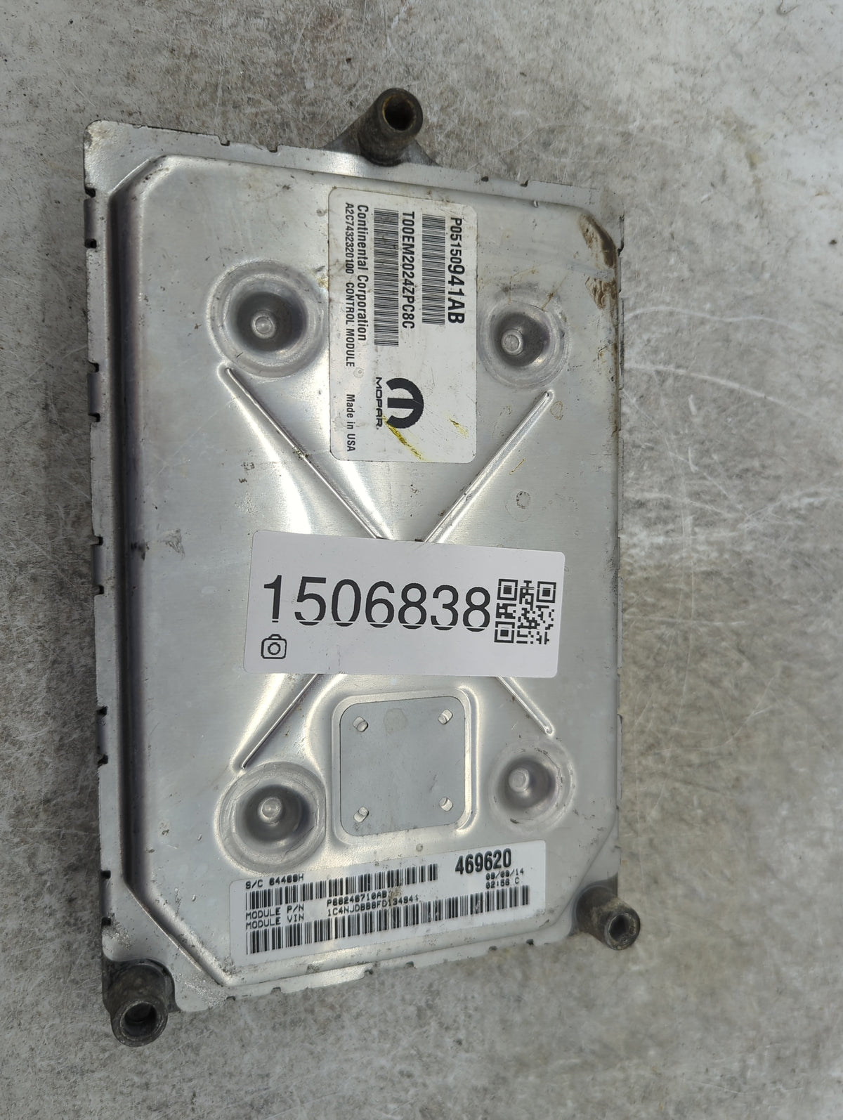 2013-2017 Jeep Compass PCM Engine Control Computer ECU ECM PCU OEM P/N:P05150941AB T00EM2024ZPC8C Fits 2013 2014 2015 2016 2