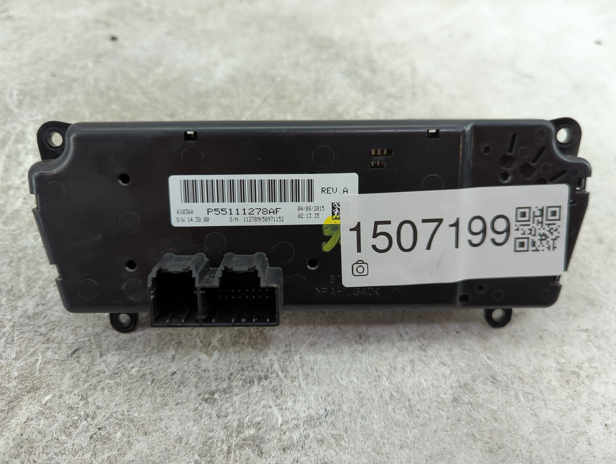 2015 Jeep Compass Climate Control Module Temperature AC/Heater Replacement P/N:P55111278AF Fits Fits 2011 2012 2013 2014 201
