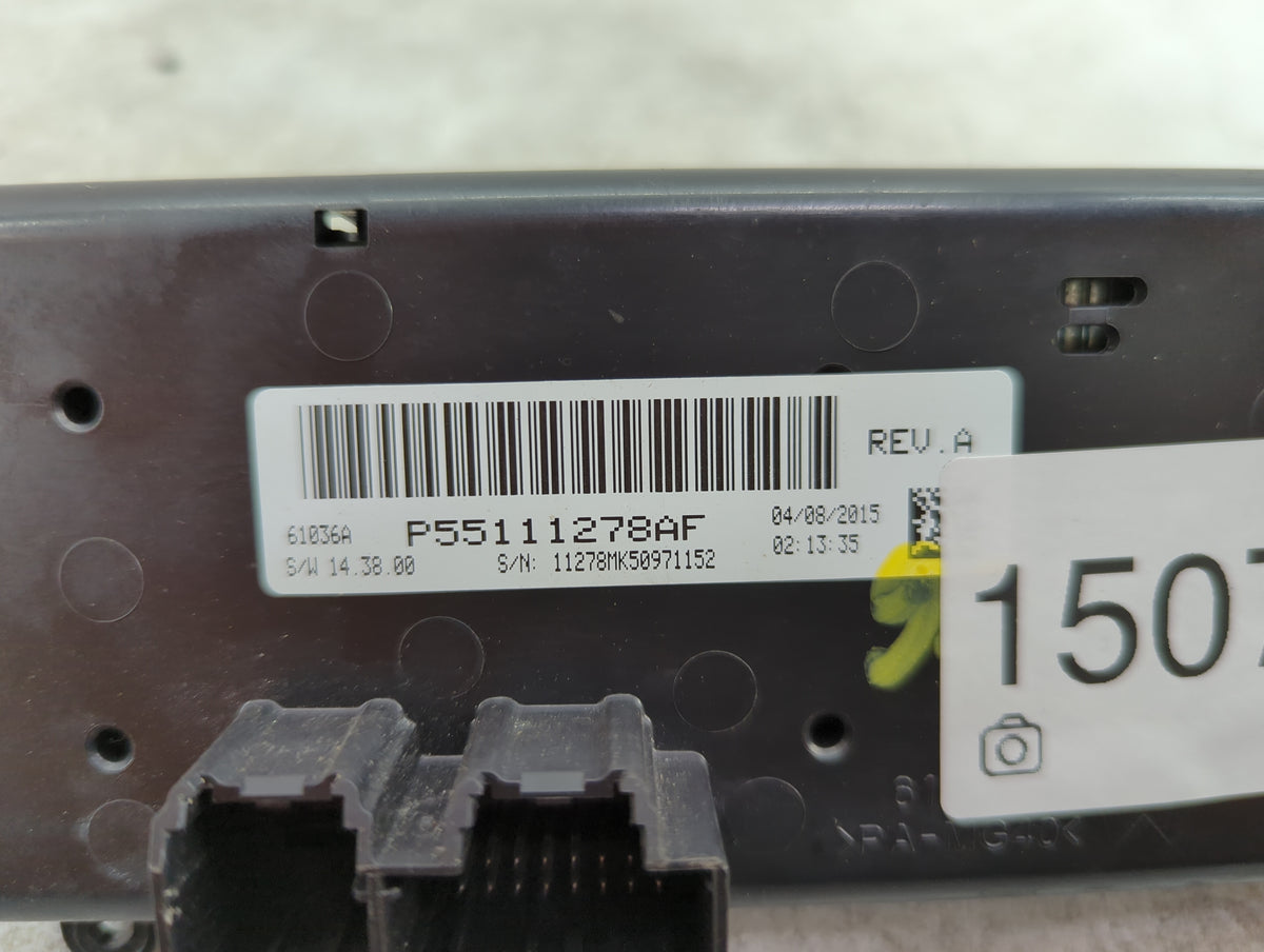 2015 Jeep Compass Climate Control Module Temperature AC/Heater Replacement P/N:P55111278AF Fits Fits 2011 2012 2013 2014 201
