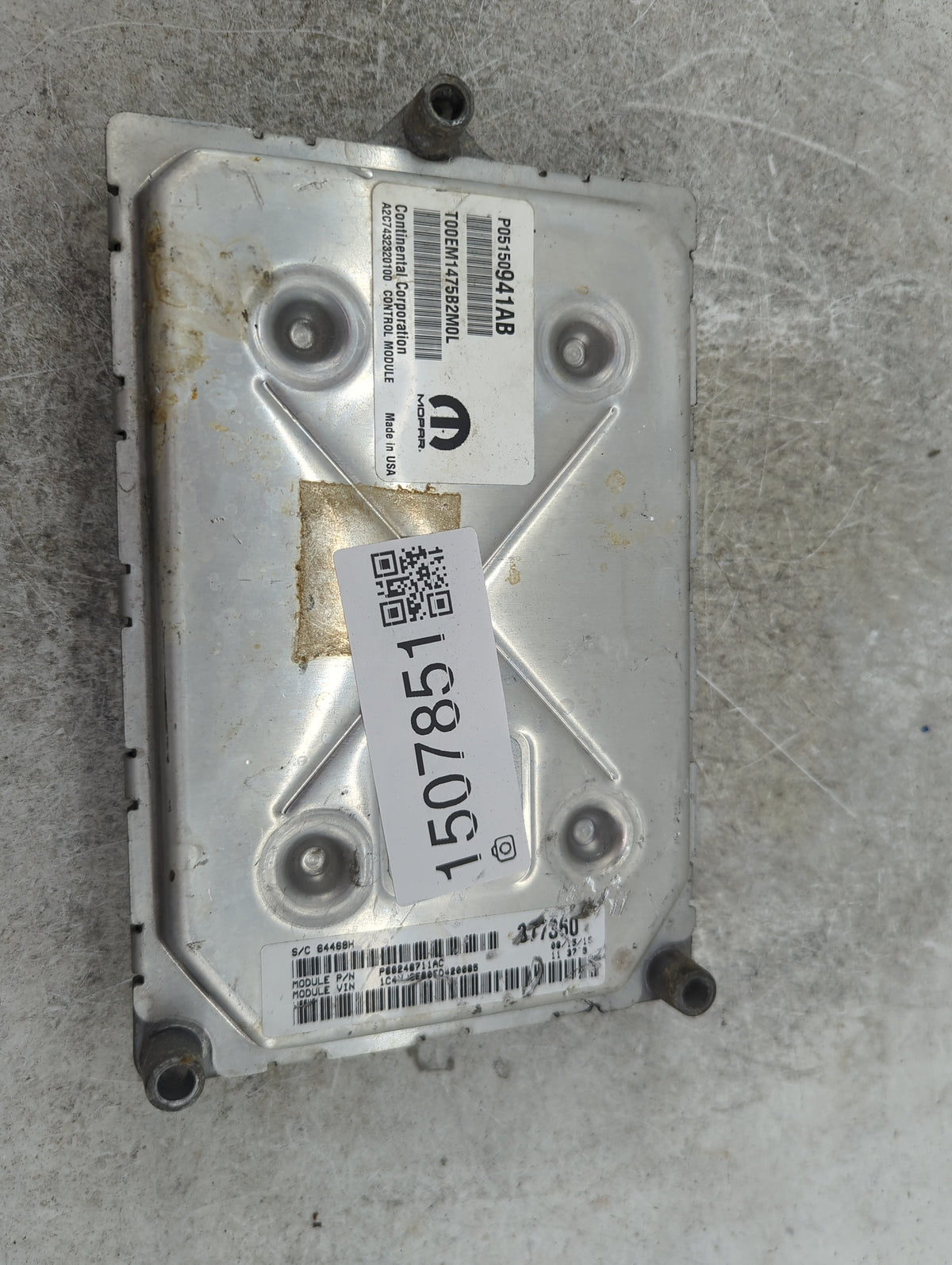 2013-2017 Jeep Compass PCM Engine Control Computer ECU ECM PCU OEM P/N:P05150941AB T00EM1475B2M0L Fits OEM Used Auto Parts -