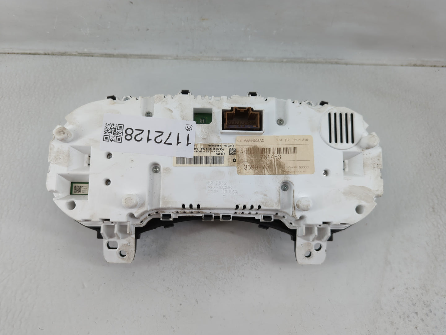 2015 Jeep Grand Cherokee Instrument Cluster Speedometer Gauges P/N:68244038AC Fits OEM Used Auto Parts - Oemusedautoparts1.c