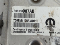 2015 Jeep Grand Cherokee PCM Engine Control Computer ECU ECM PCU OEM P/N:P05150987AB P68229960AD Fits OEM Used Auto Parts - 
